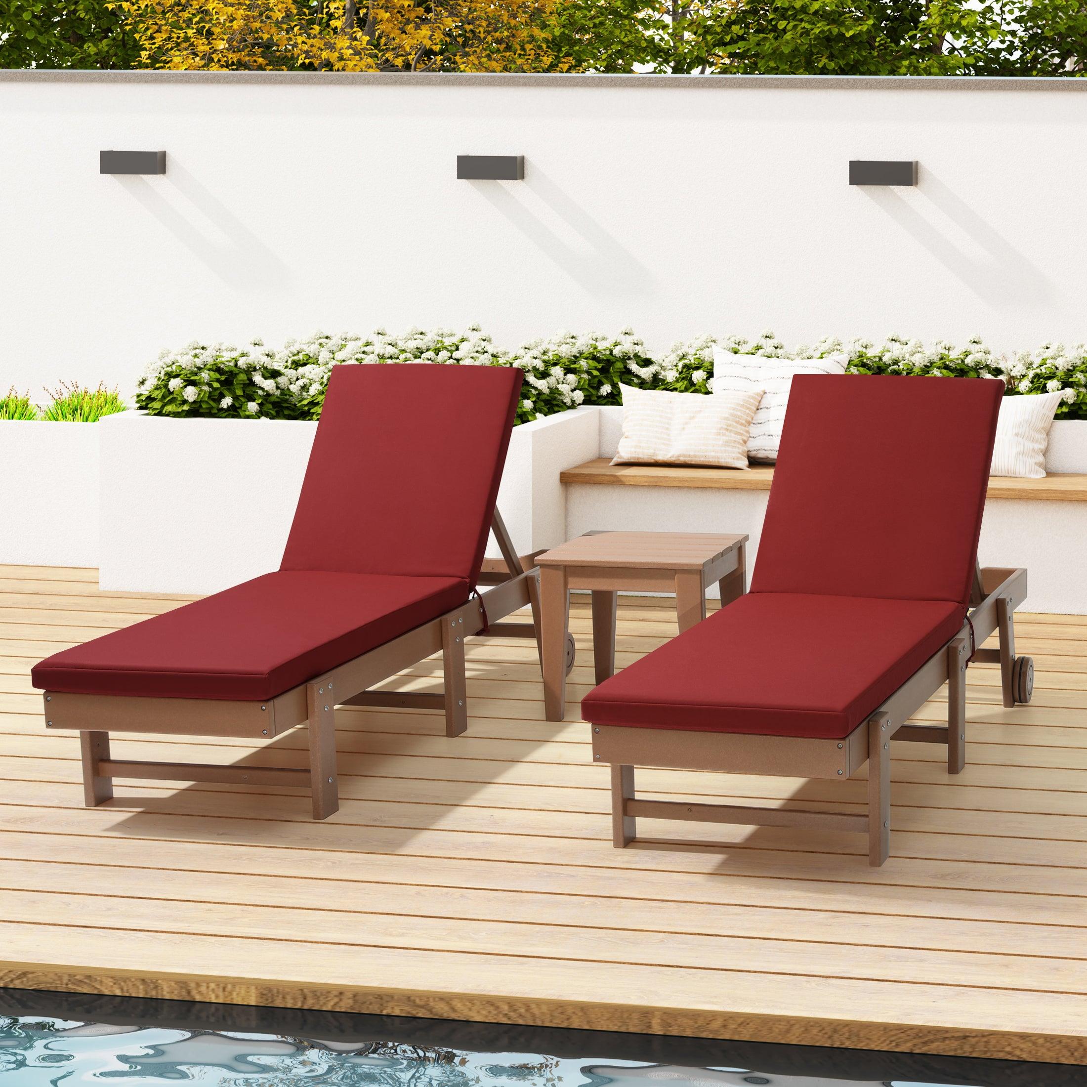 Harmony Outdoor Chaise Lounge Cushions (Set of 2) - Costaelm