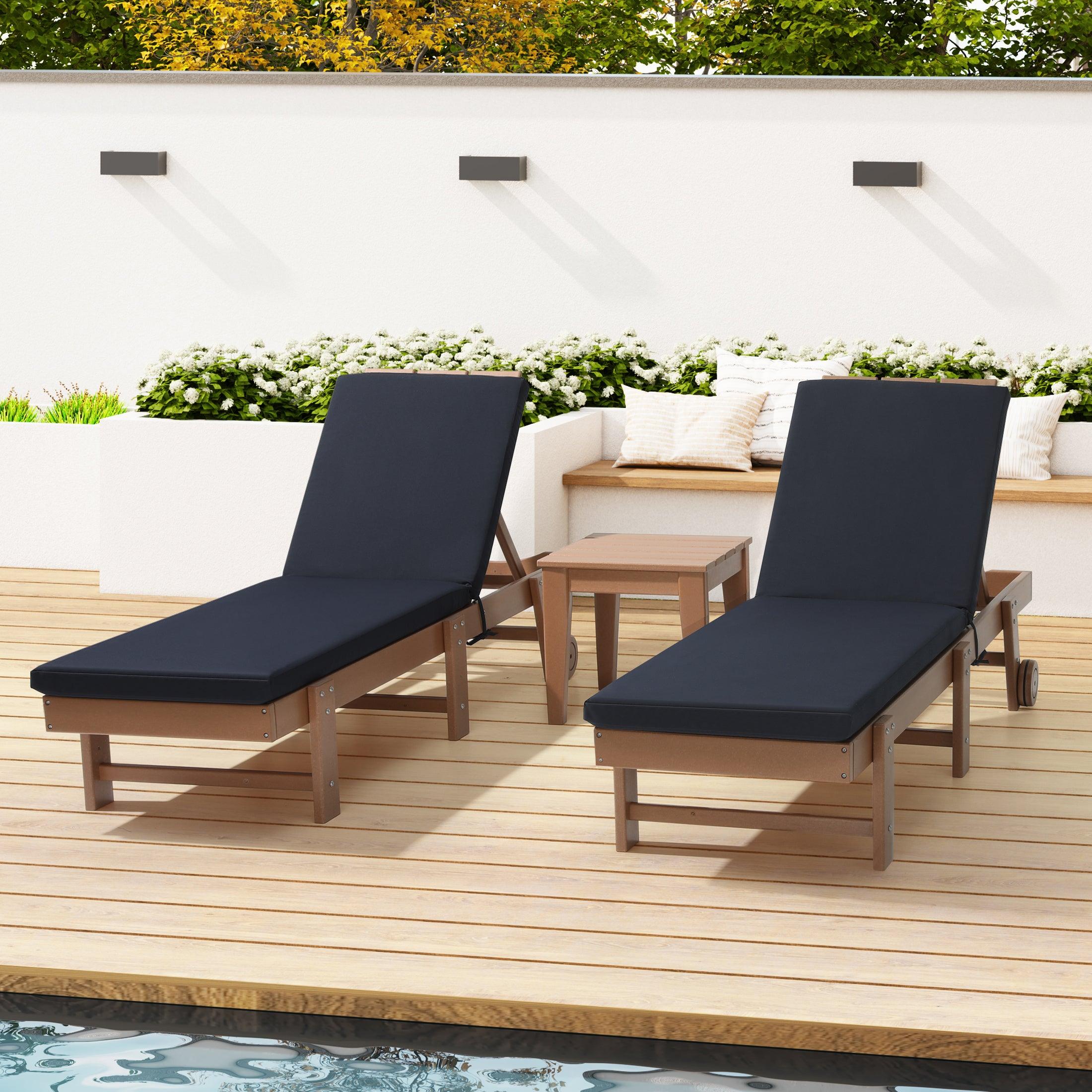 Harmony Outdoor Chaise Lounge Cushions (Set of 2) - Costaelm