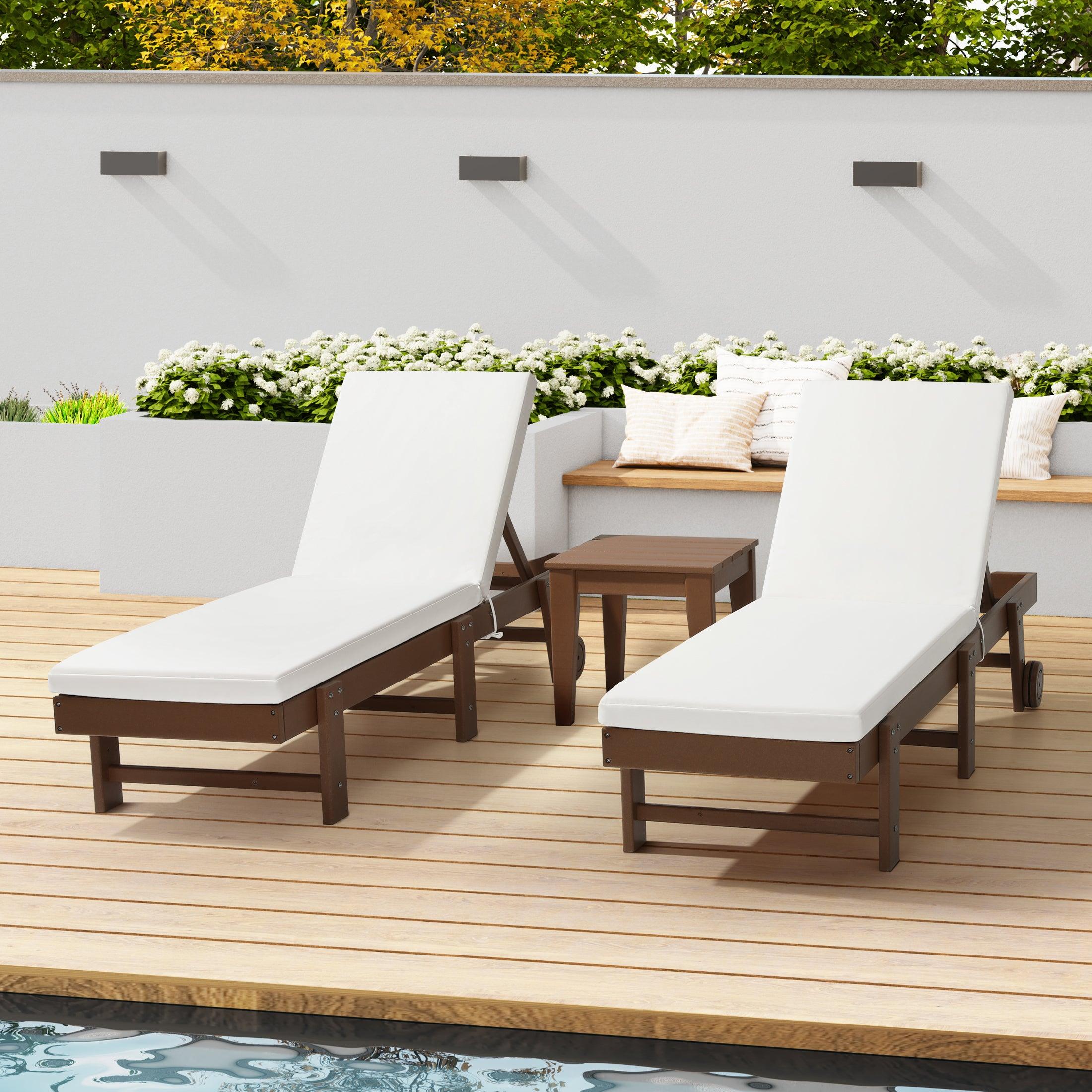 Harmony Outdoor Chaise Lounge Cushions (Set of 2) - Costaelm