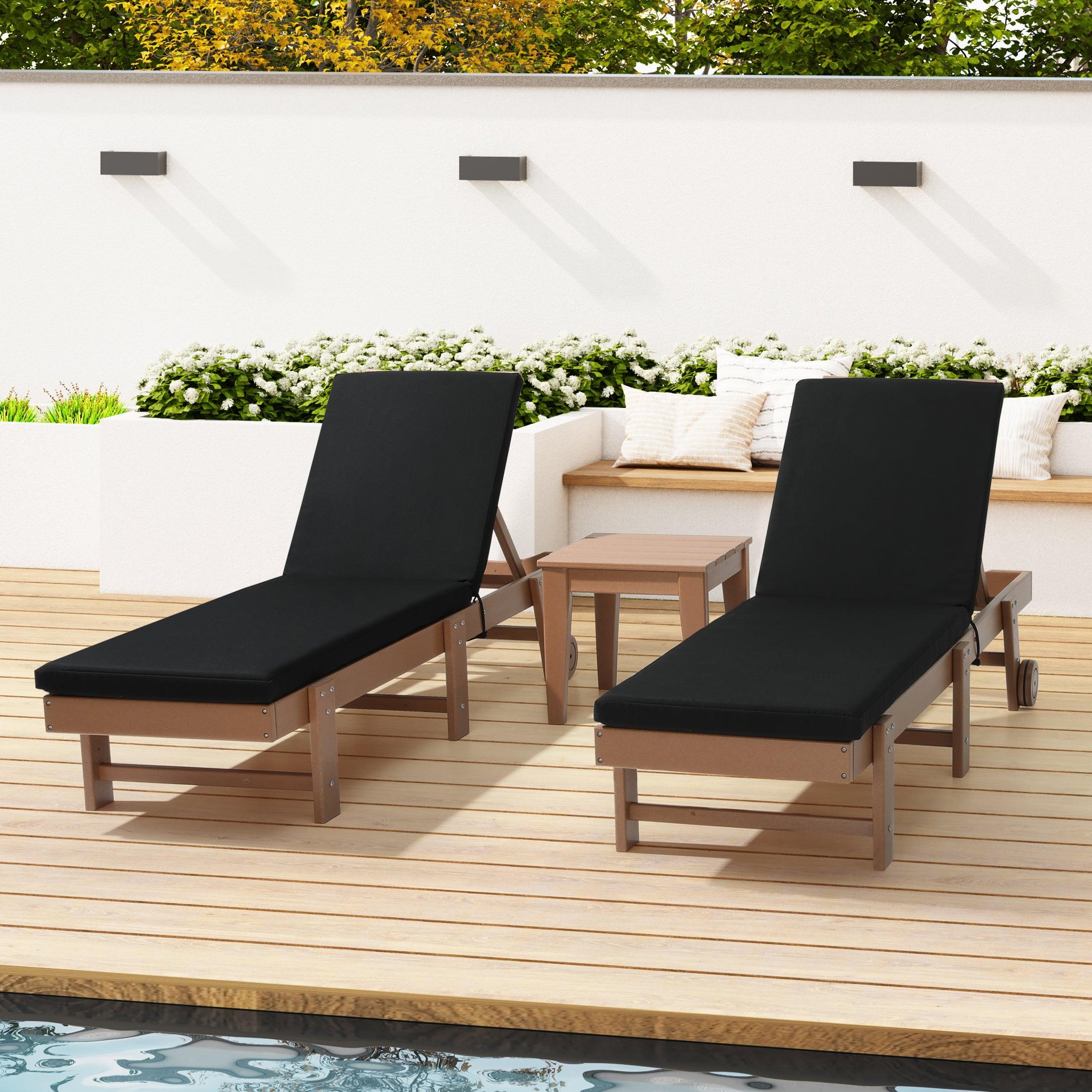 Harmony Outdoor Chaise Lounge Cushions (Set of 2) - Costaelm