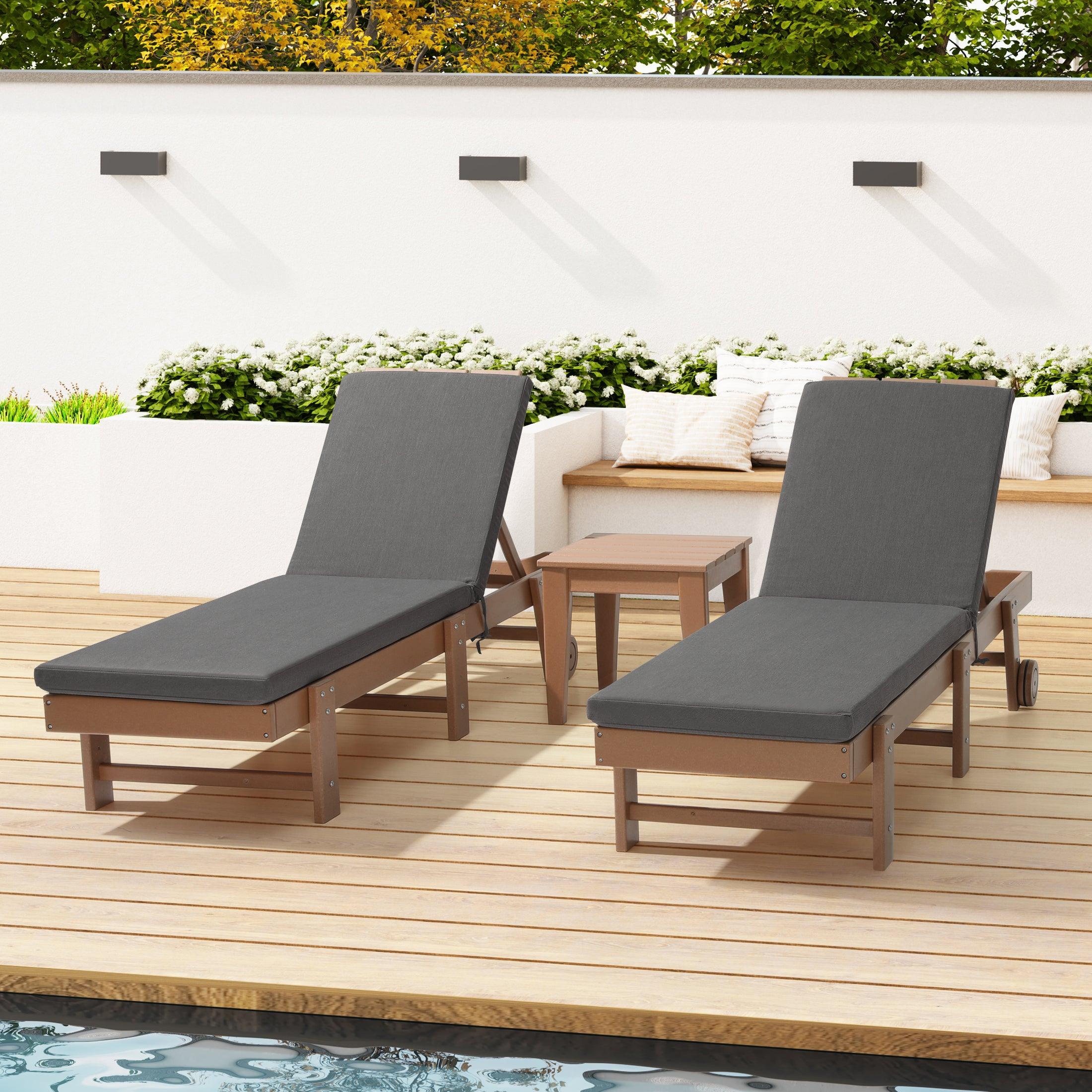 Harmony Outdoor Chaise Lounge Cushions (Set of 2) - Costaelm