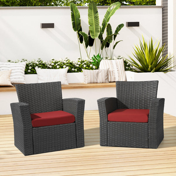 Harmony Outdoor Patio Seat Chair Square Cushions (Set of 2) - Costaelm