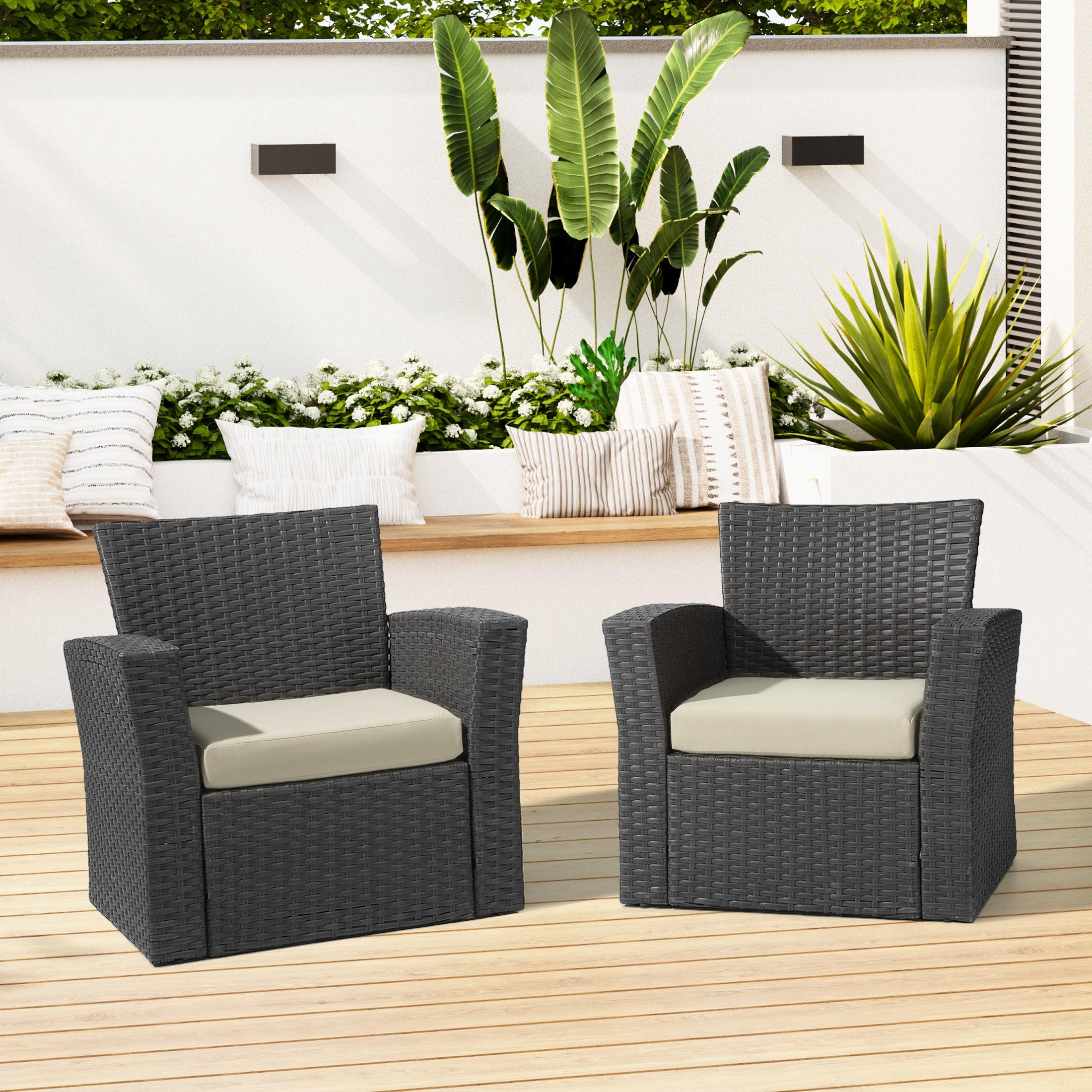 Harmony Outdoor Patio Seat Chair Square Cushions (Set of 2) - Costaelm