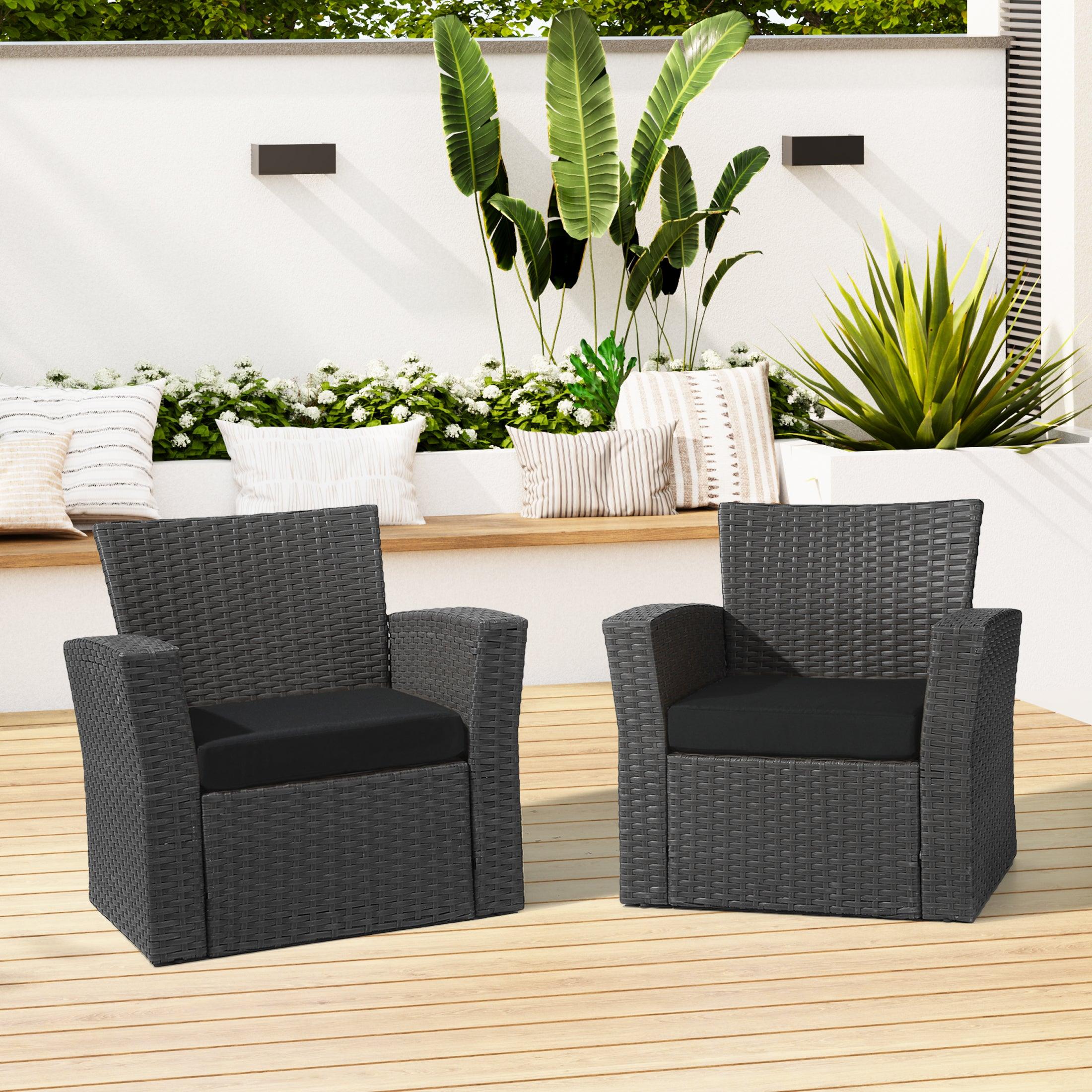 Harmony Outdoor Patio Seat Chair Square Cushions (Set of 2) - Costaelm