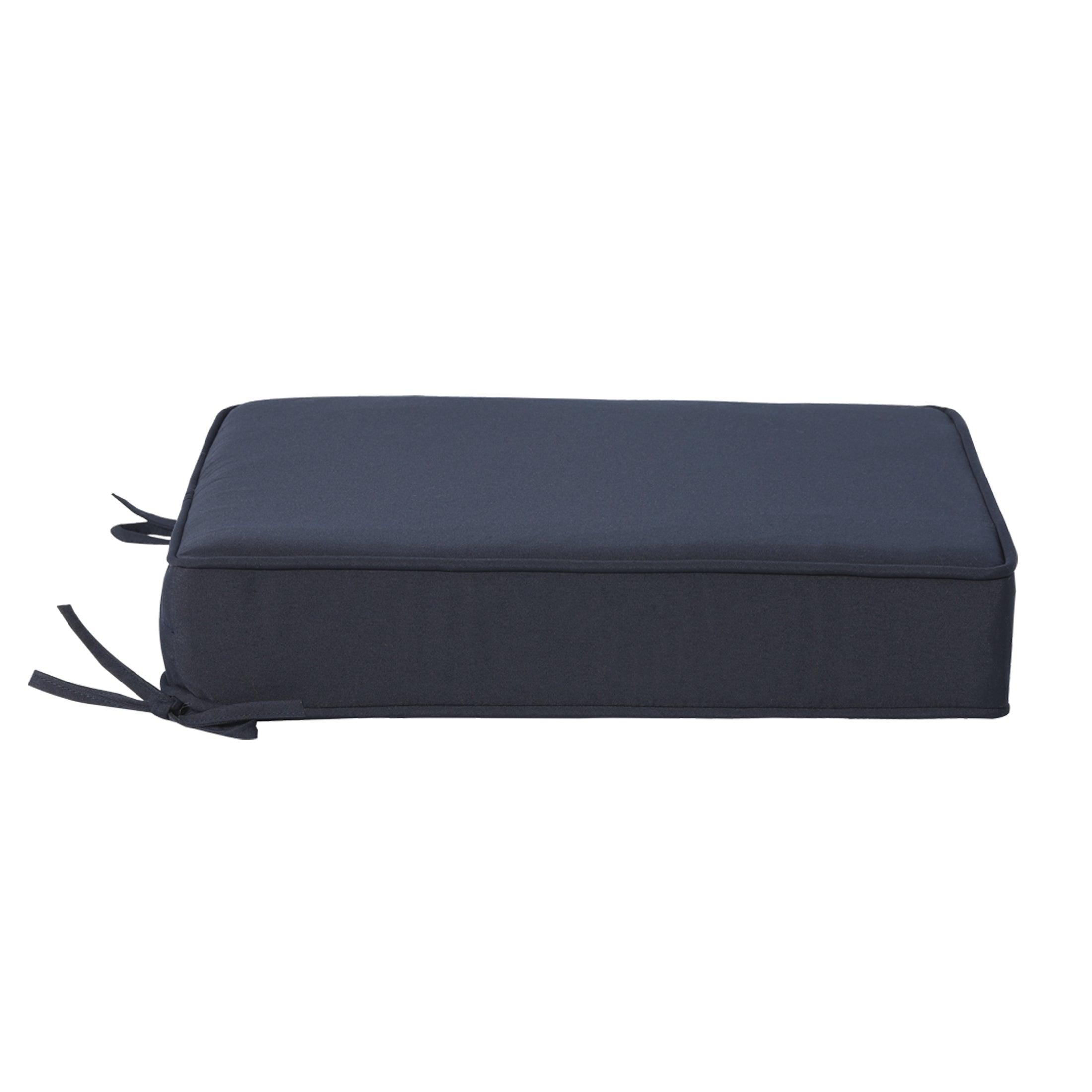 Harmony Outdoor Patio Seat Chair Square Cushions with Piping (Set of 2) - Costaelm