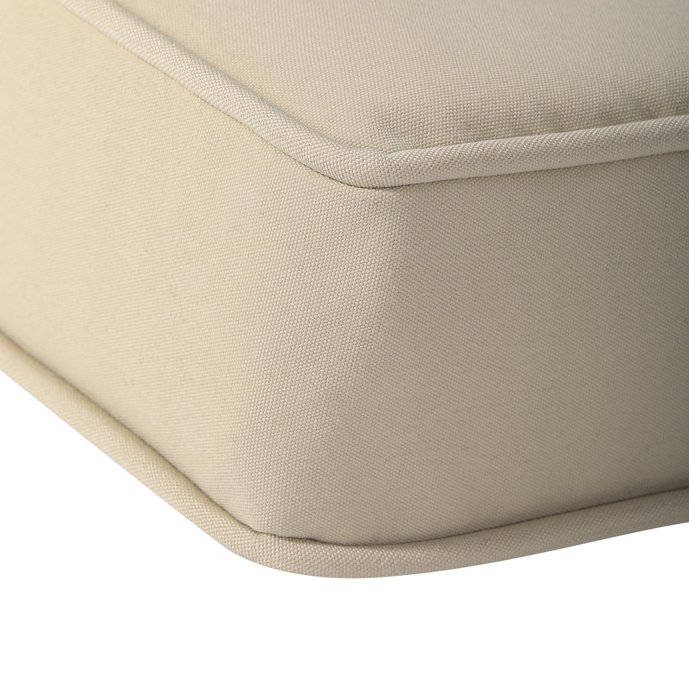 Harmony Outdoor Patio Seat Chair Square Cushions with Piping (Set of 2) - Costaelm