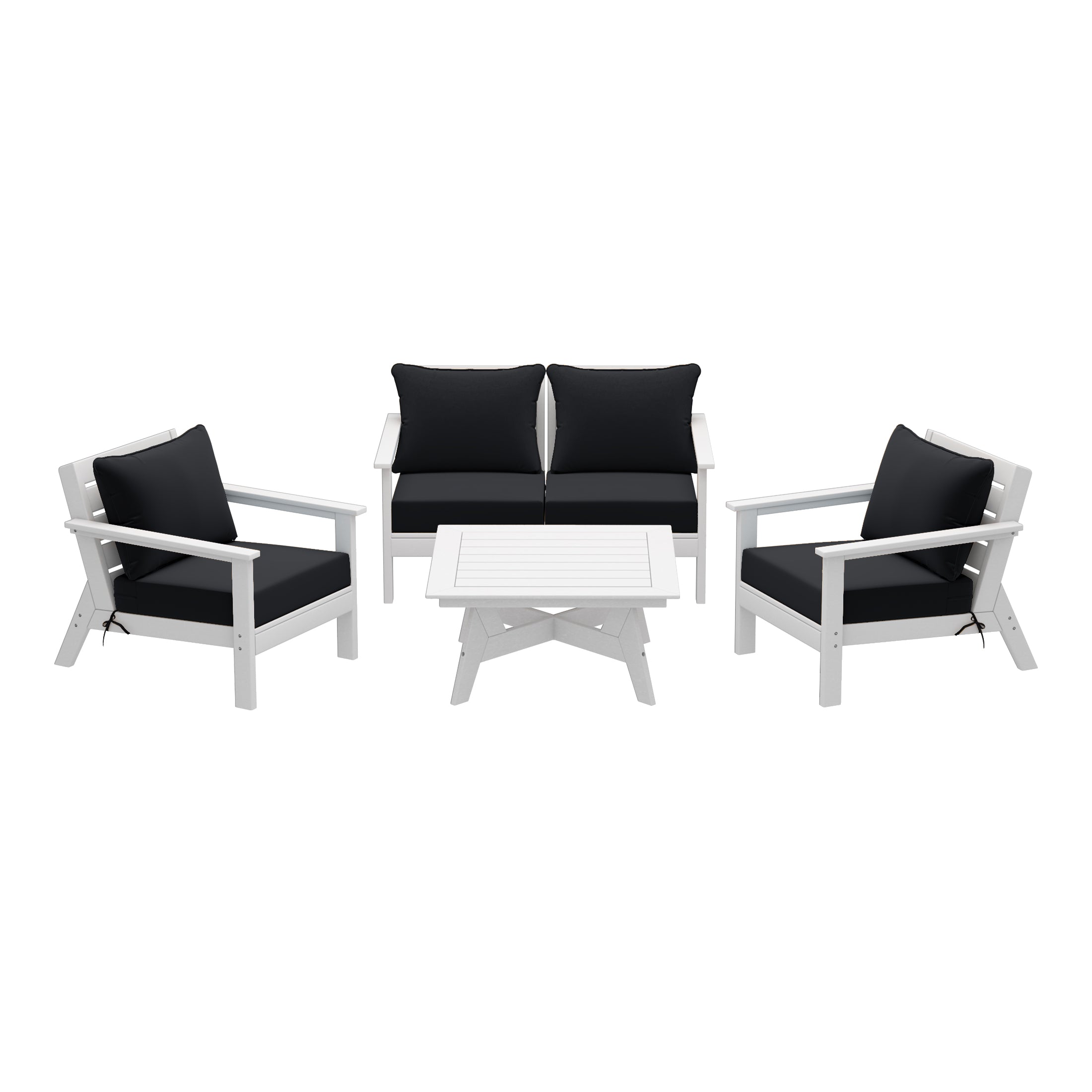 Portsmouth Outdoor 5-Piece Modular Sectional Patio Furniture Seating Set