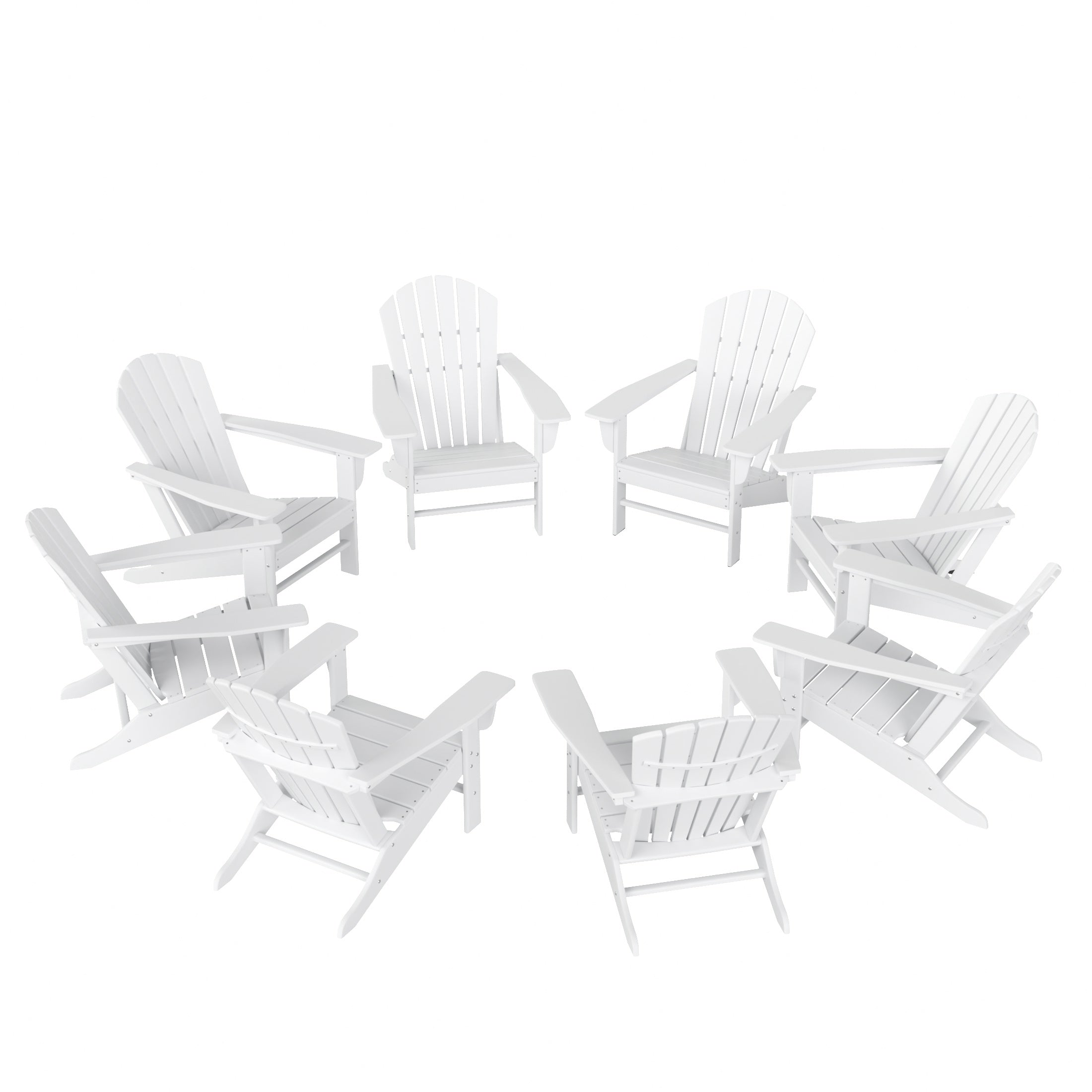 Portside Dylan Outdoor Adirondack Chair (Set of 8)