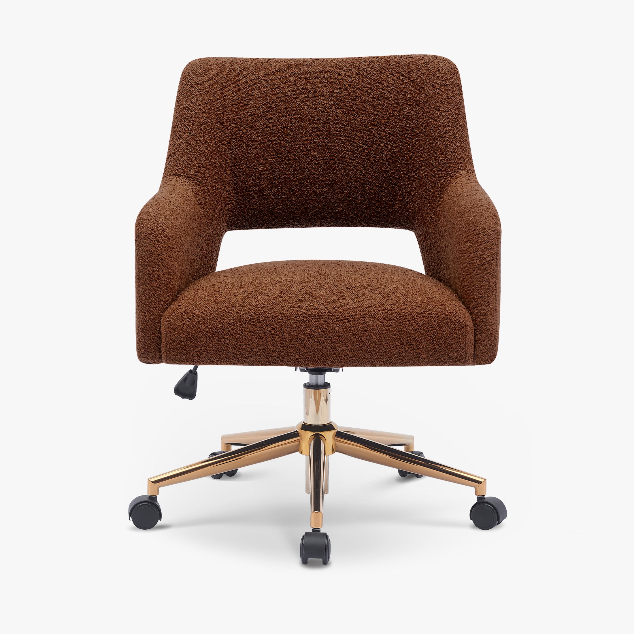 Amélie Modern Adjustable Height and Swivel Vanity Chair with Wheels