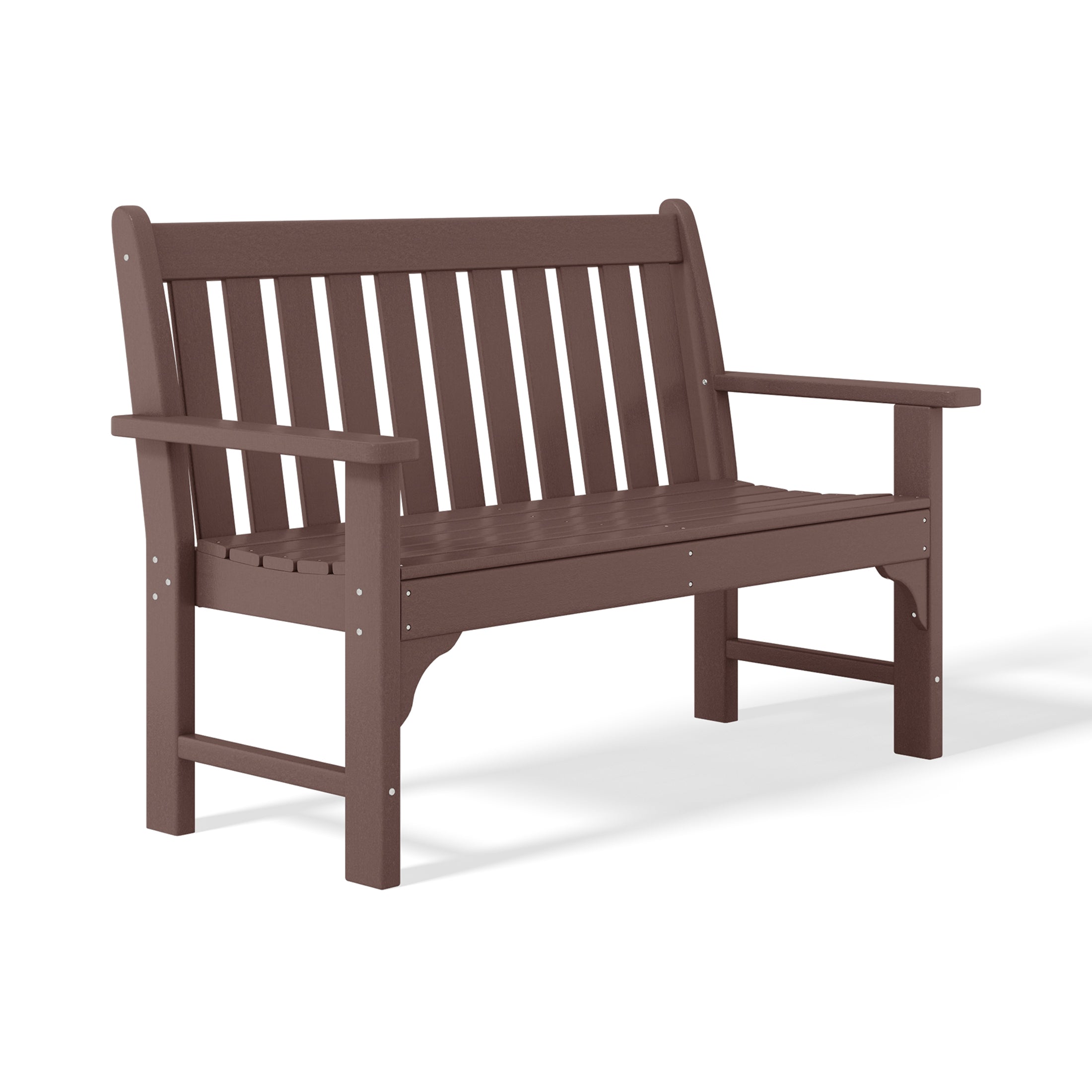 Paradise Outdoor 2-Person All-Weather HDPE Front Porch Garden Bench