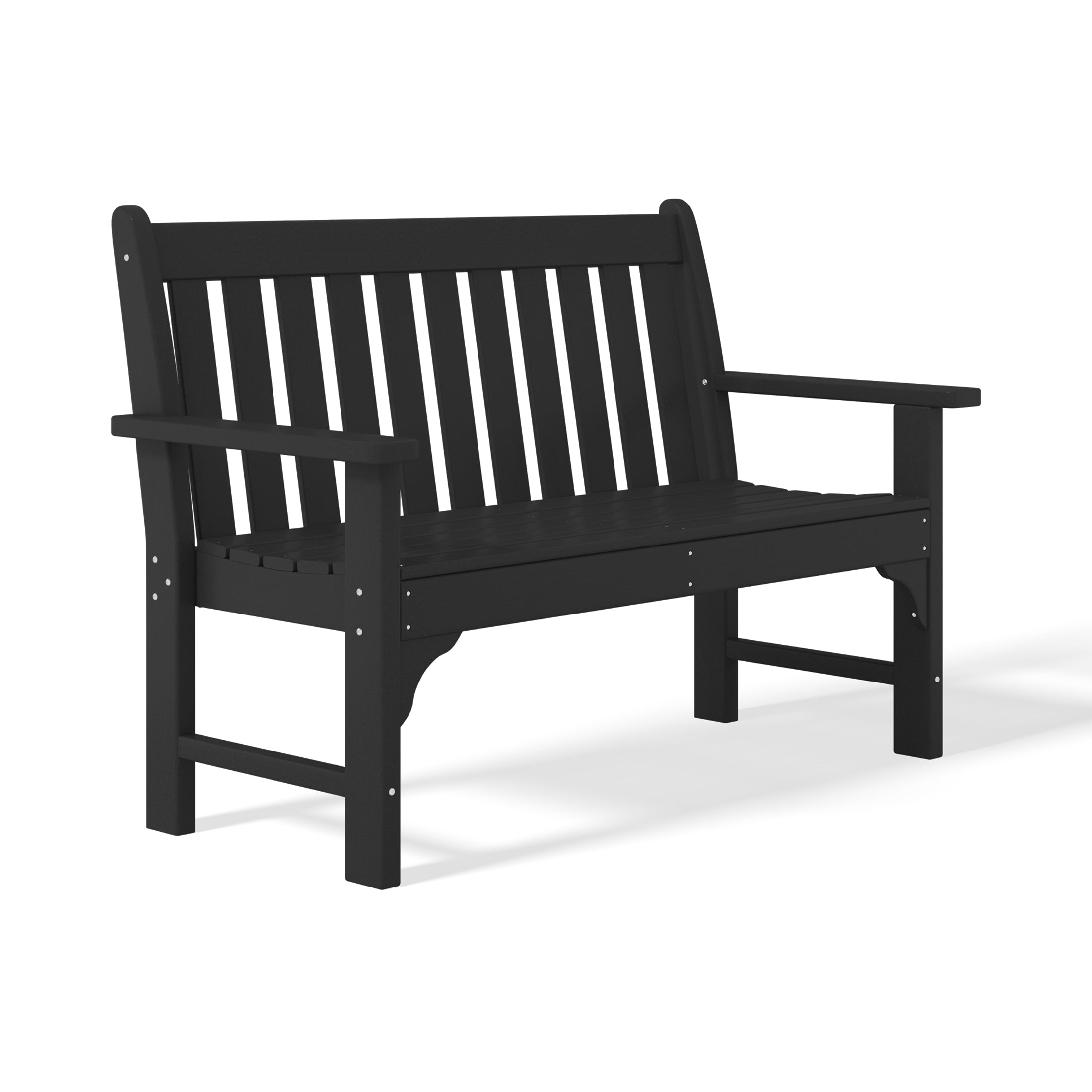 Paradise Outdoor 2-Person All-Weather HDPE Front Porch Garden Bench