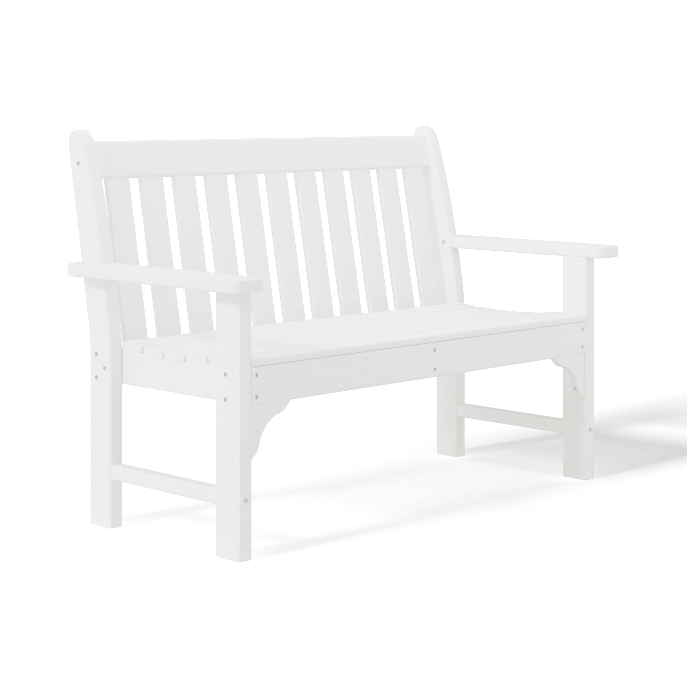 Paradise Outdoor 2-Person All-Weather HDPE Front Porch Garden Bench