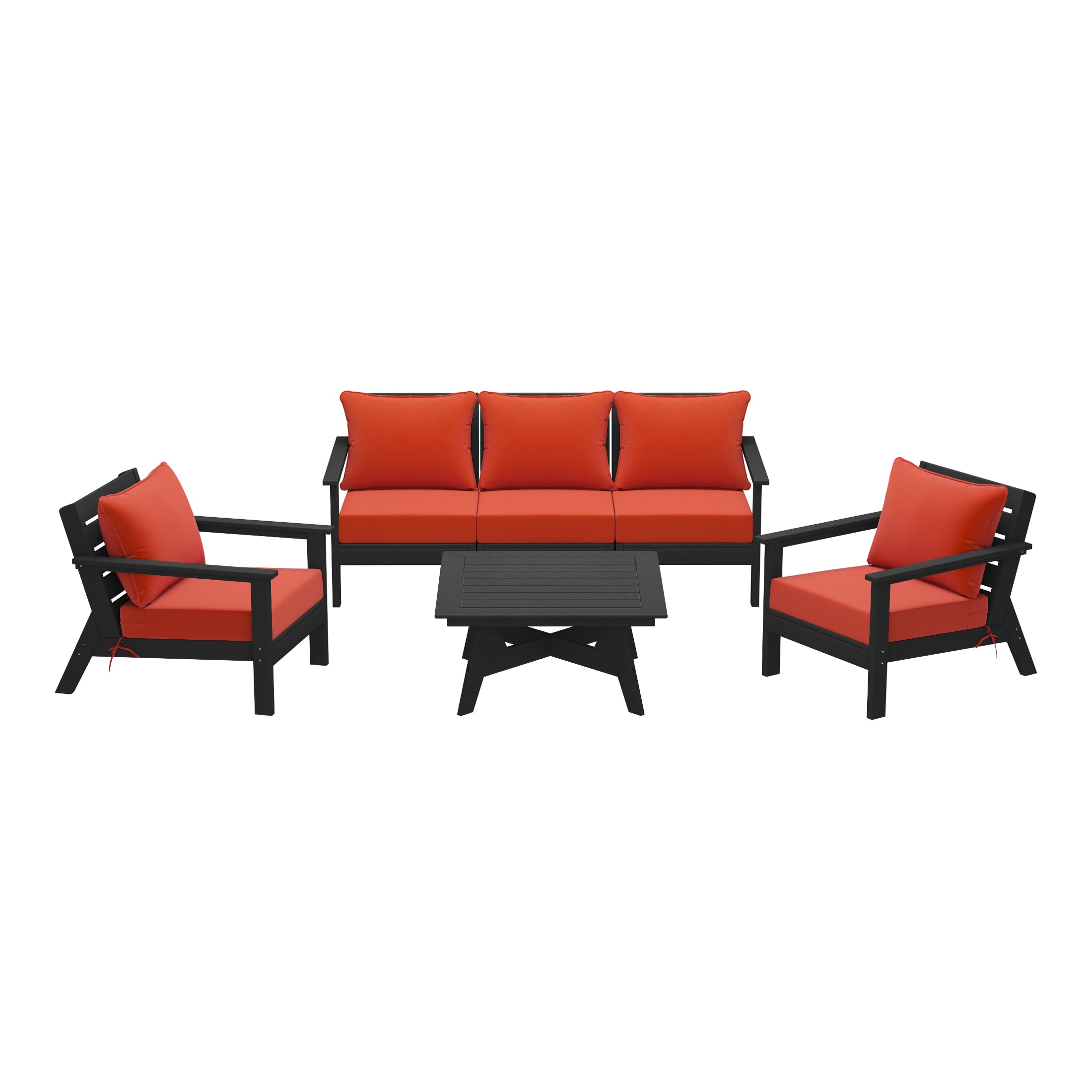 Portsmouth Outdoor 6-Piece Modular Sectional Patio Furniture Sofa Set