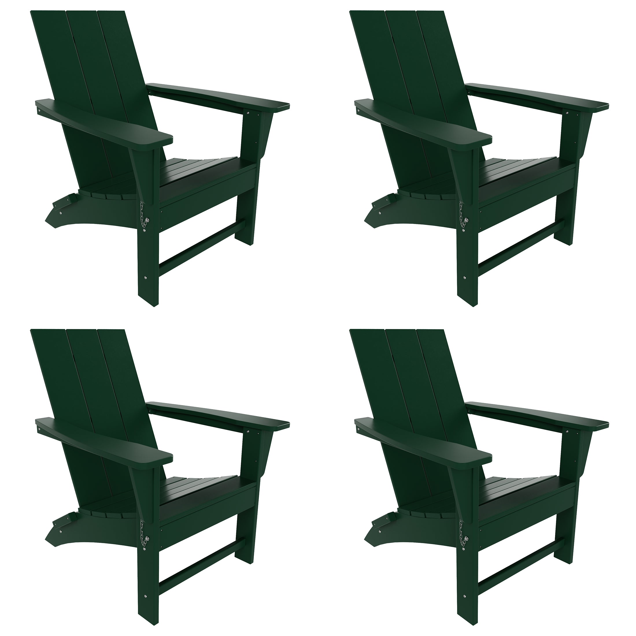 Palms Westintrends Modern Outdoor Folding Adirondack Chair (Set of 4)