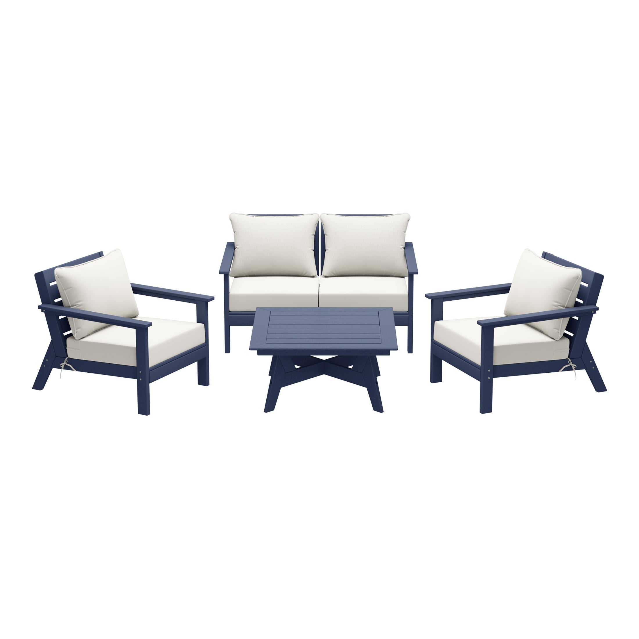 Portsmouth Outdoor 5-Piece Modular Sectional Patio Furniture Seating Set