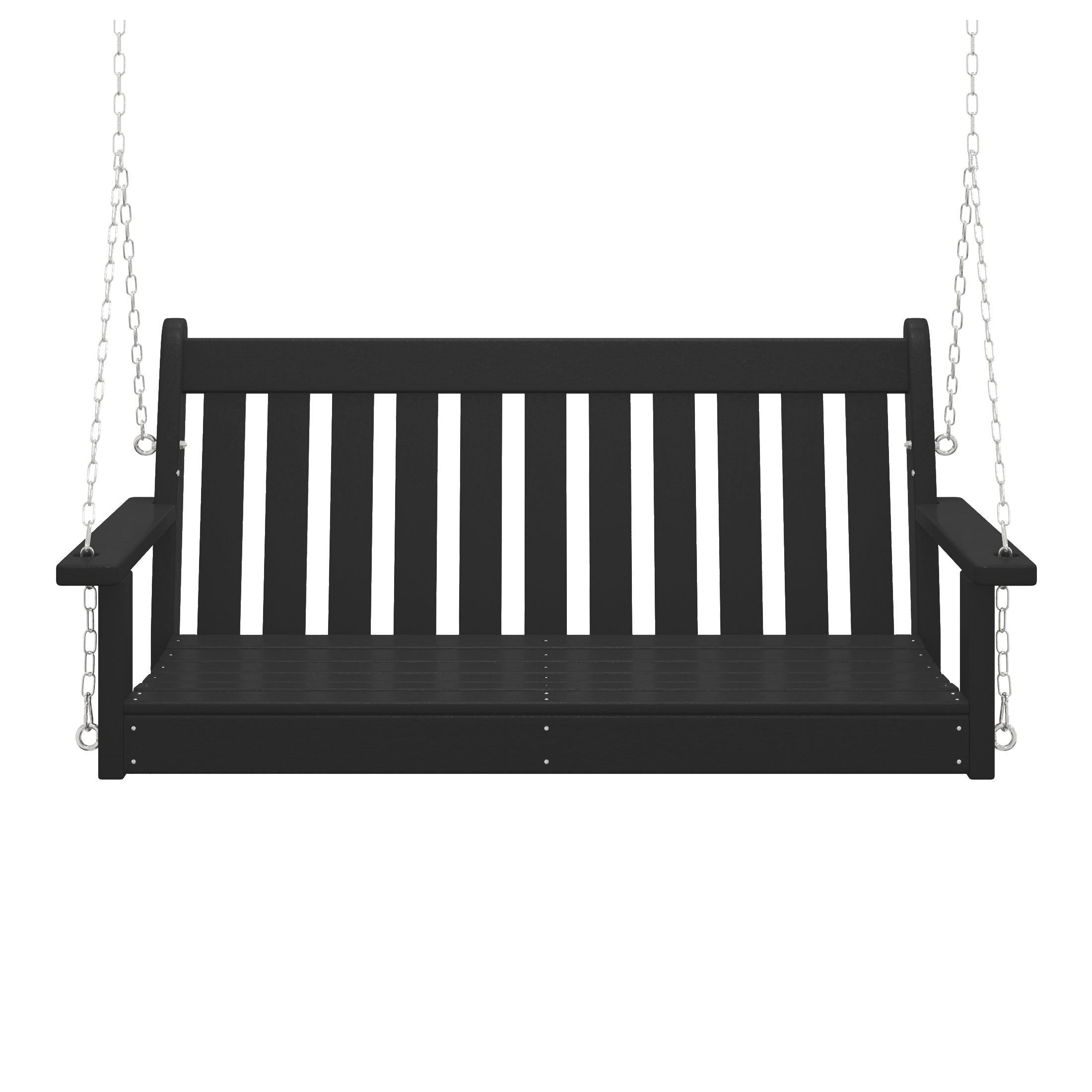 Paradise Outdoor Patio HDPE Hanging Front Porch Swing Bench