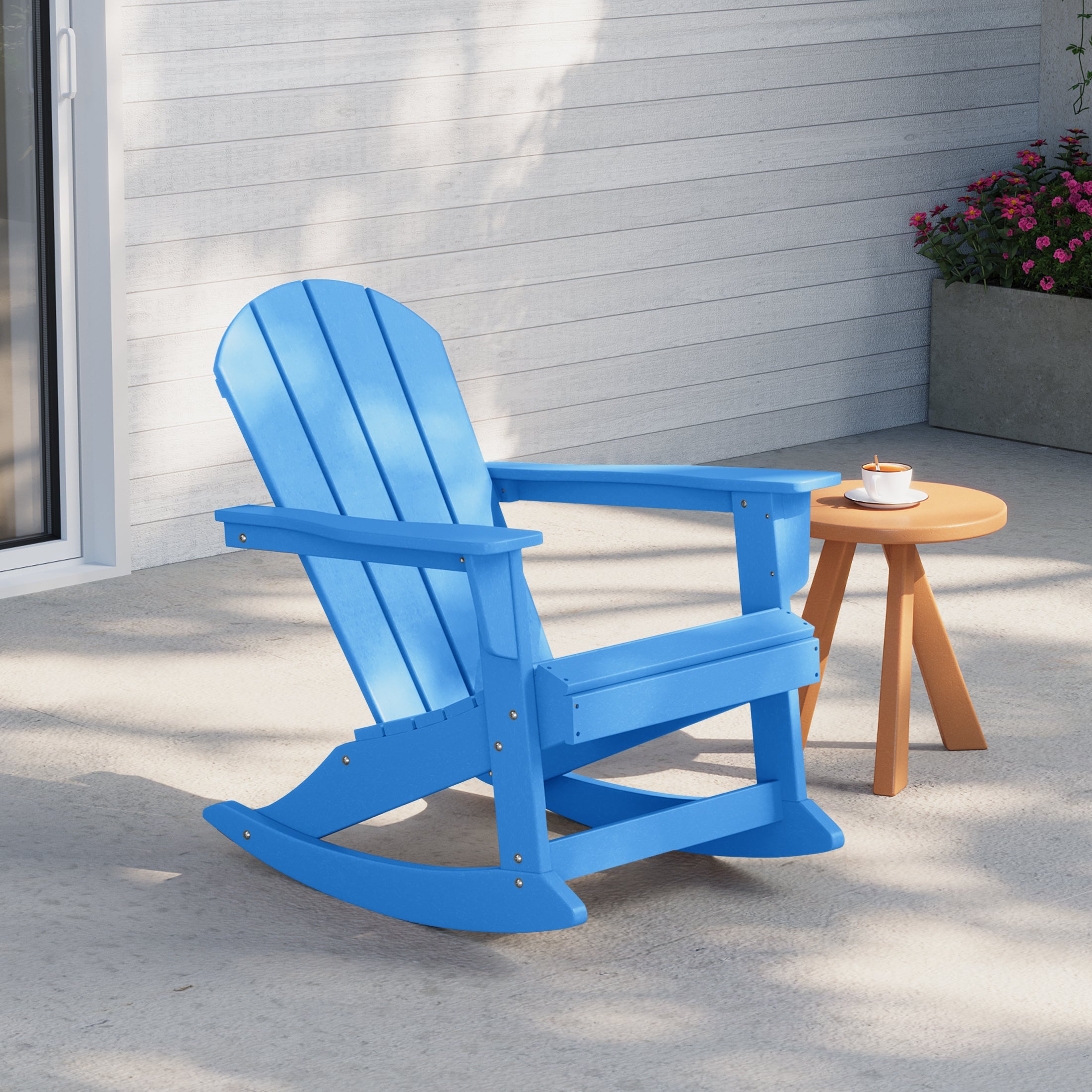 Paradise Westintrends Outdoor / Patio Poly Adirondack rocking chair