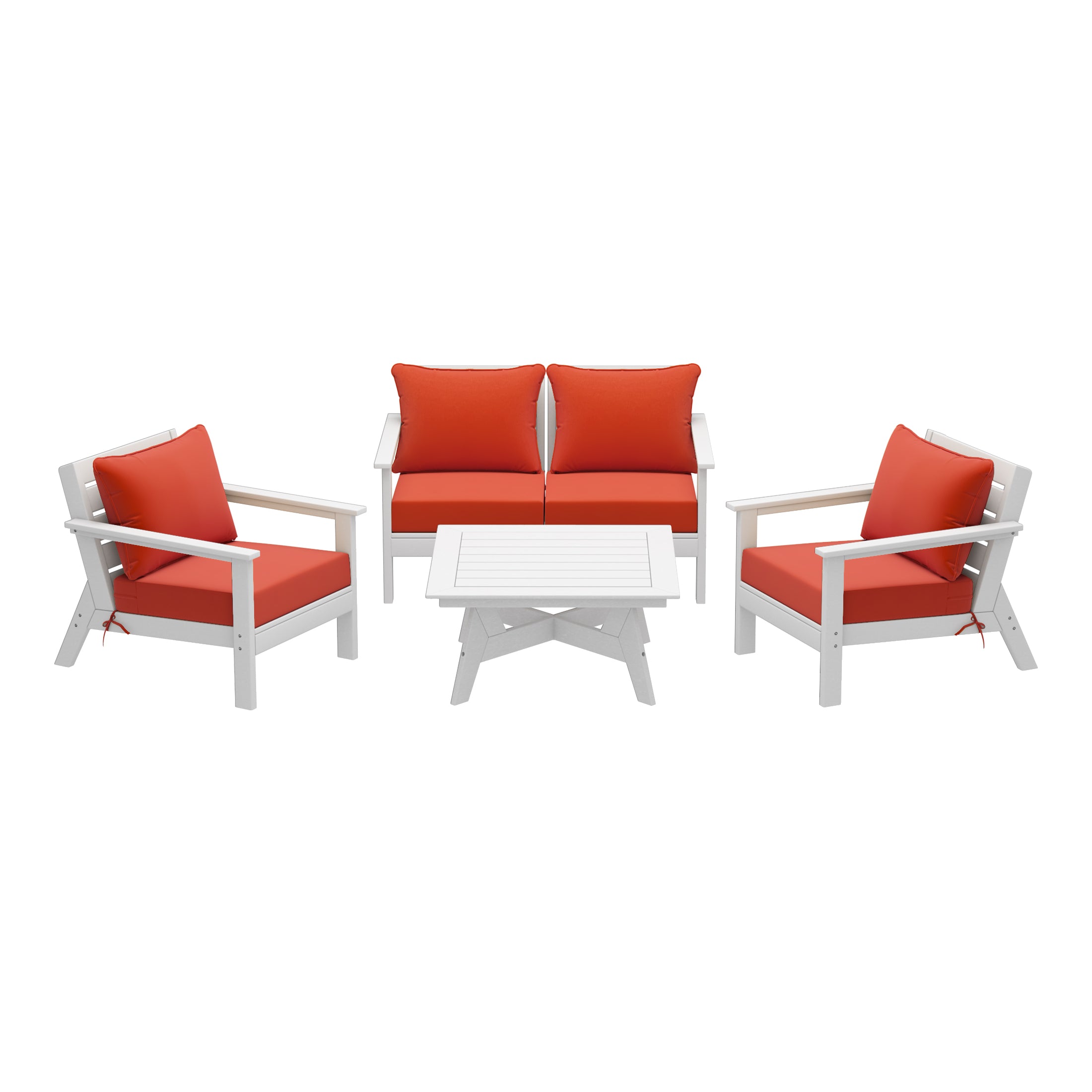 Portsmouth Outdoor 5-Piece Modular Sectional Patio Furniture Seating Set