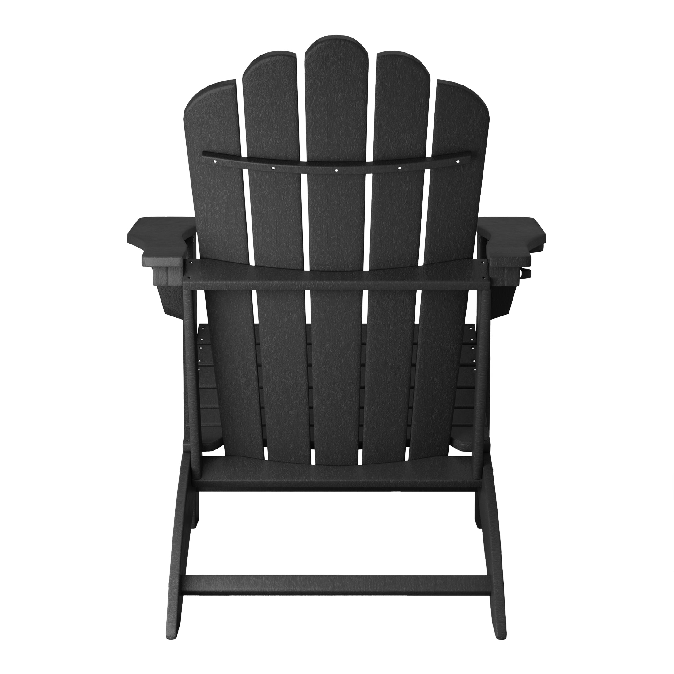 Lakeview Outdoor Patio HDPE Adirondack Chair With Cup Holder