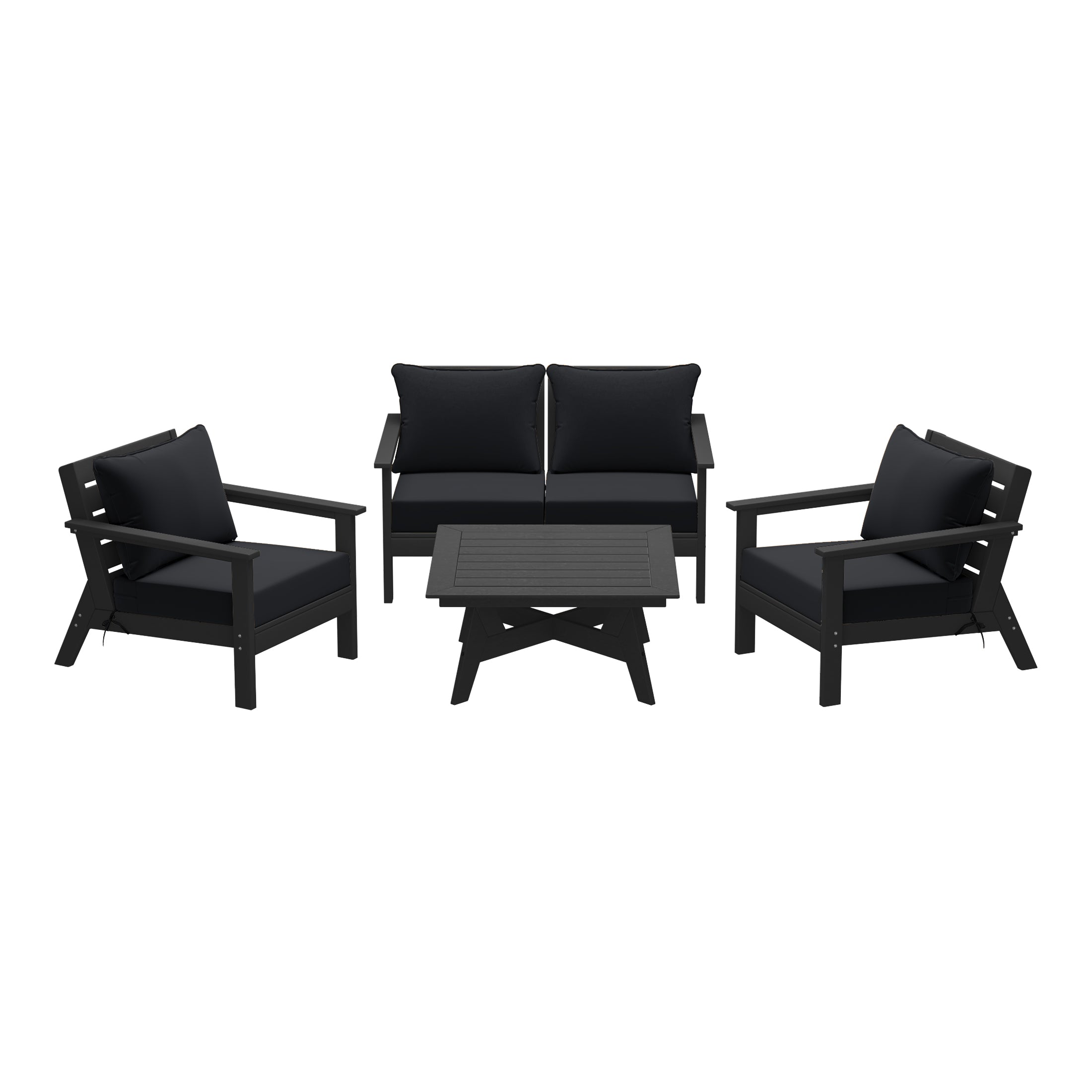 Portsmouth Outdoor 5-Piece Modular Sectional Patio Furniture Seating Set