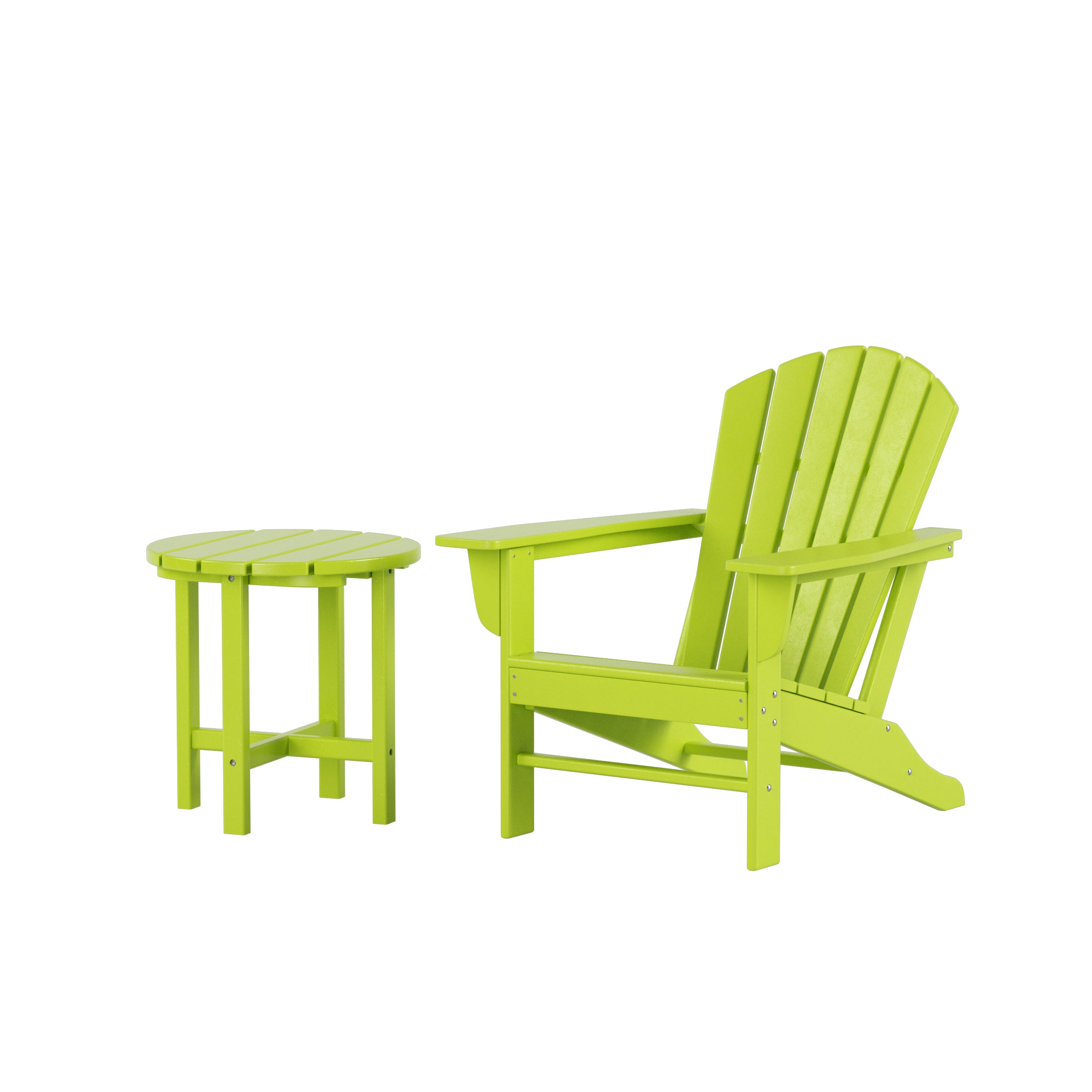 Portside Dylan Outdoor Adirondack Chair with Side Table Set