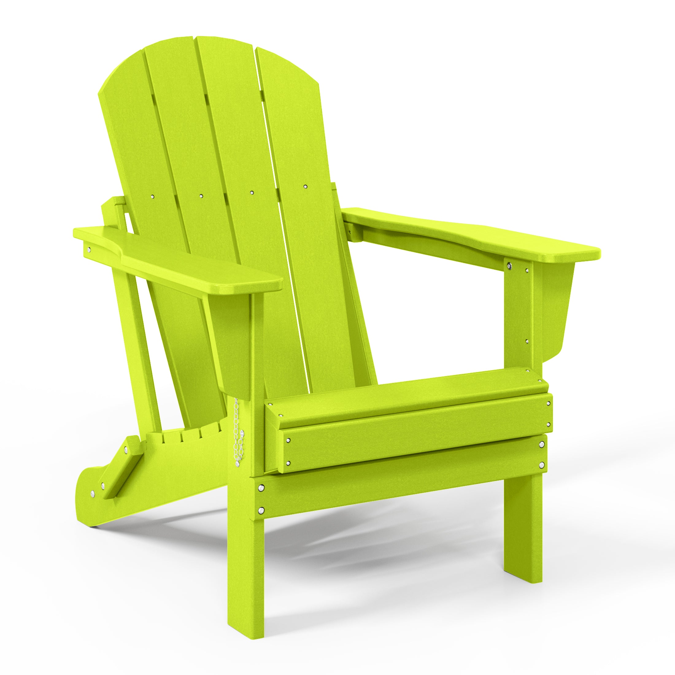 Paradise HDPE Outdoor Patio Folding Poly Adirondack Chair