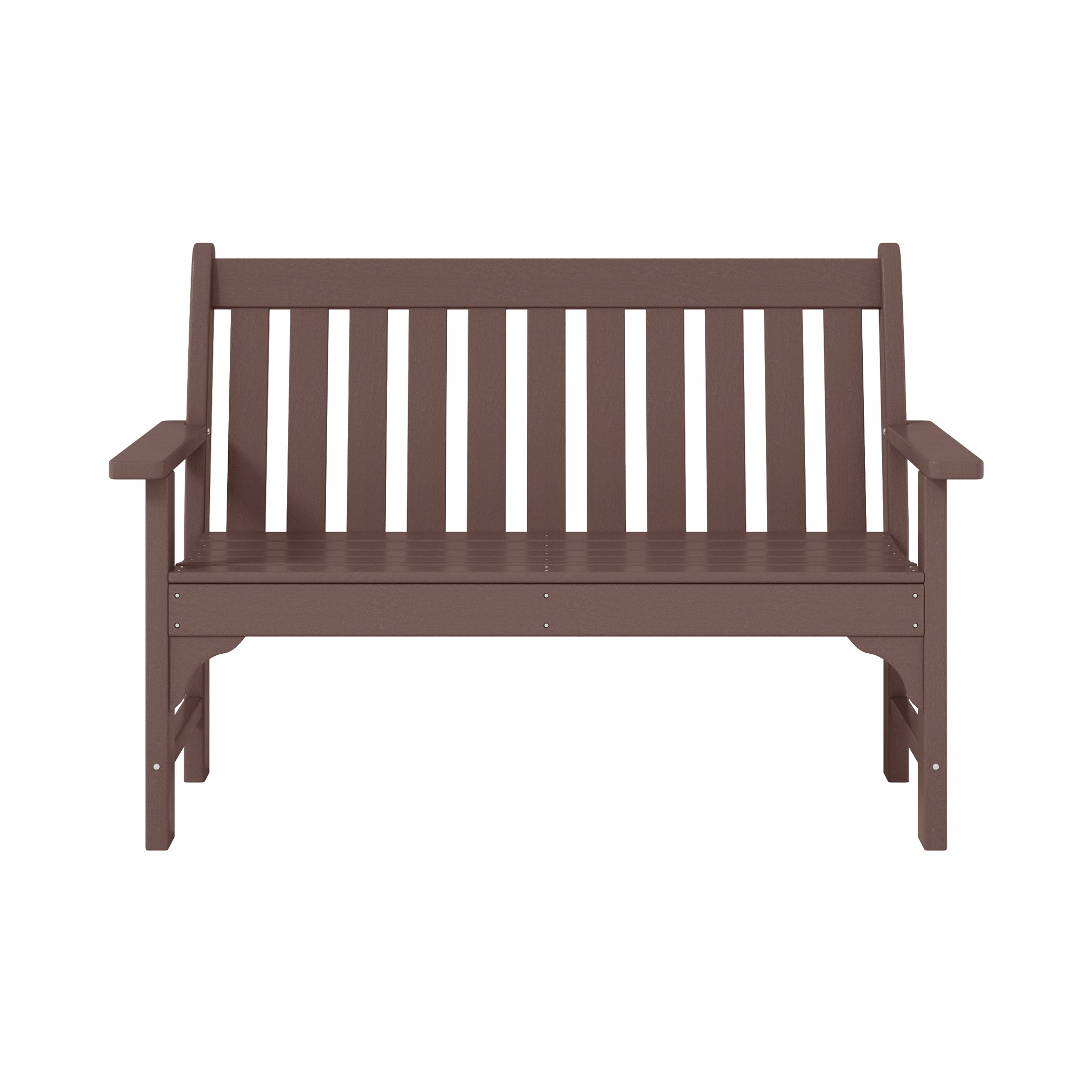 Paradise Outdoor 2-Person All-Weather HDPE Front Porch Garden Bench