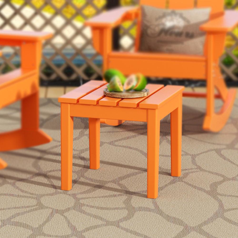 Palms Modern Adirondack Square Outdoor Side Table - Costaelm