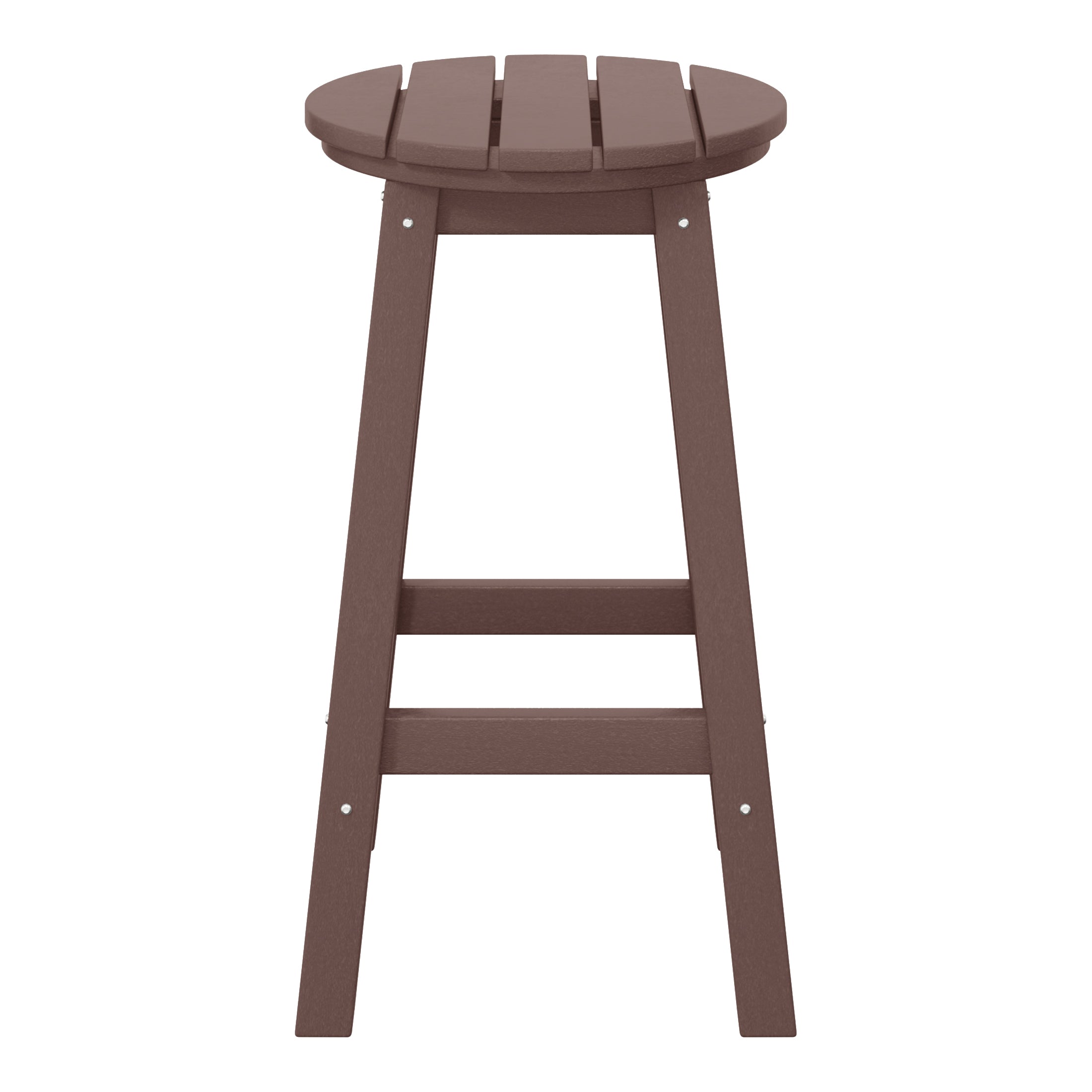 Paradise 24" HDPE Round Outdoor Patio Counter Height Bar Stool (Set of 2)