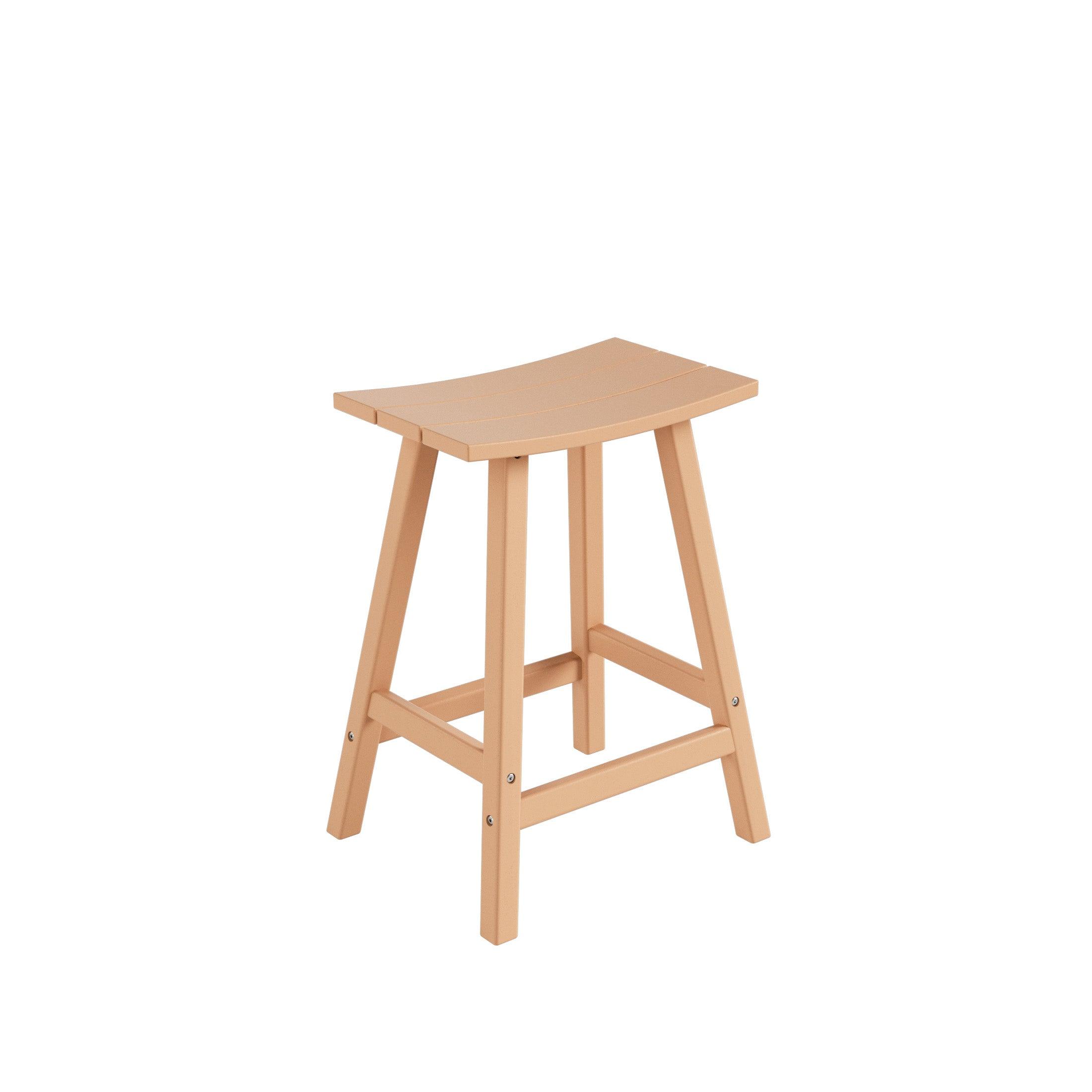 Paradise 24" Poly Outdoor Patio Counter Stool (Set of 2) - Costaelm