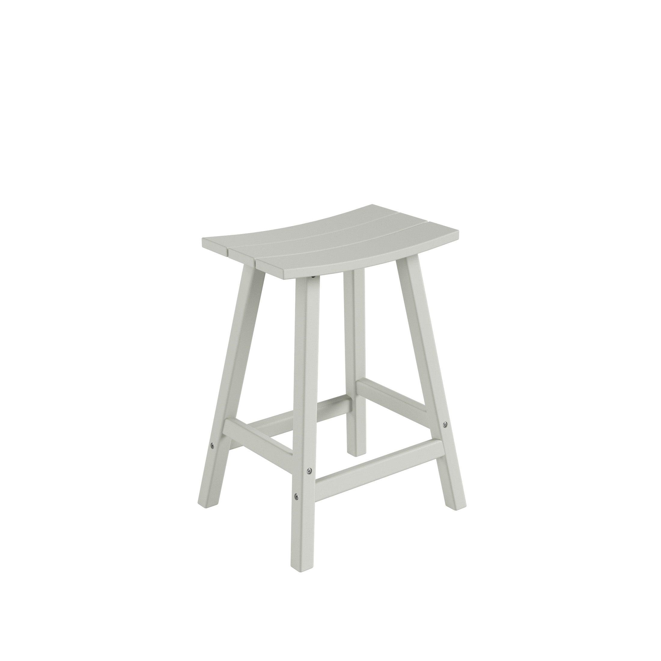 Paradise 24" Poly Outdoor Patio Counter Stool (Set of 2) - Costaelm