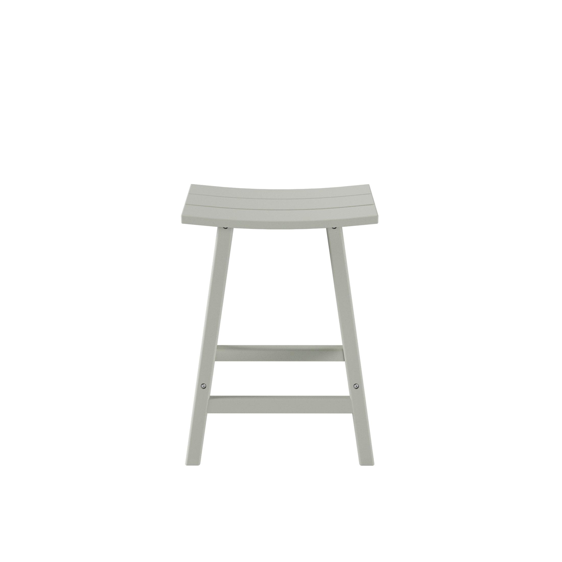 Paradise 24" Poly Outdoor Patio Counter Stool (Set of 2) - Costaelm