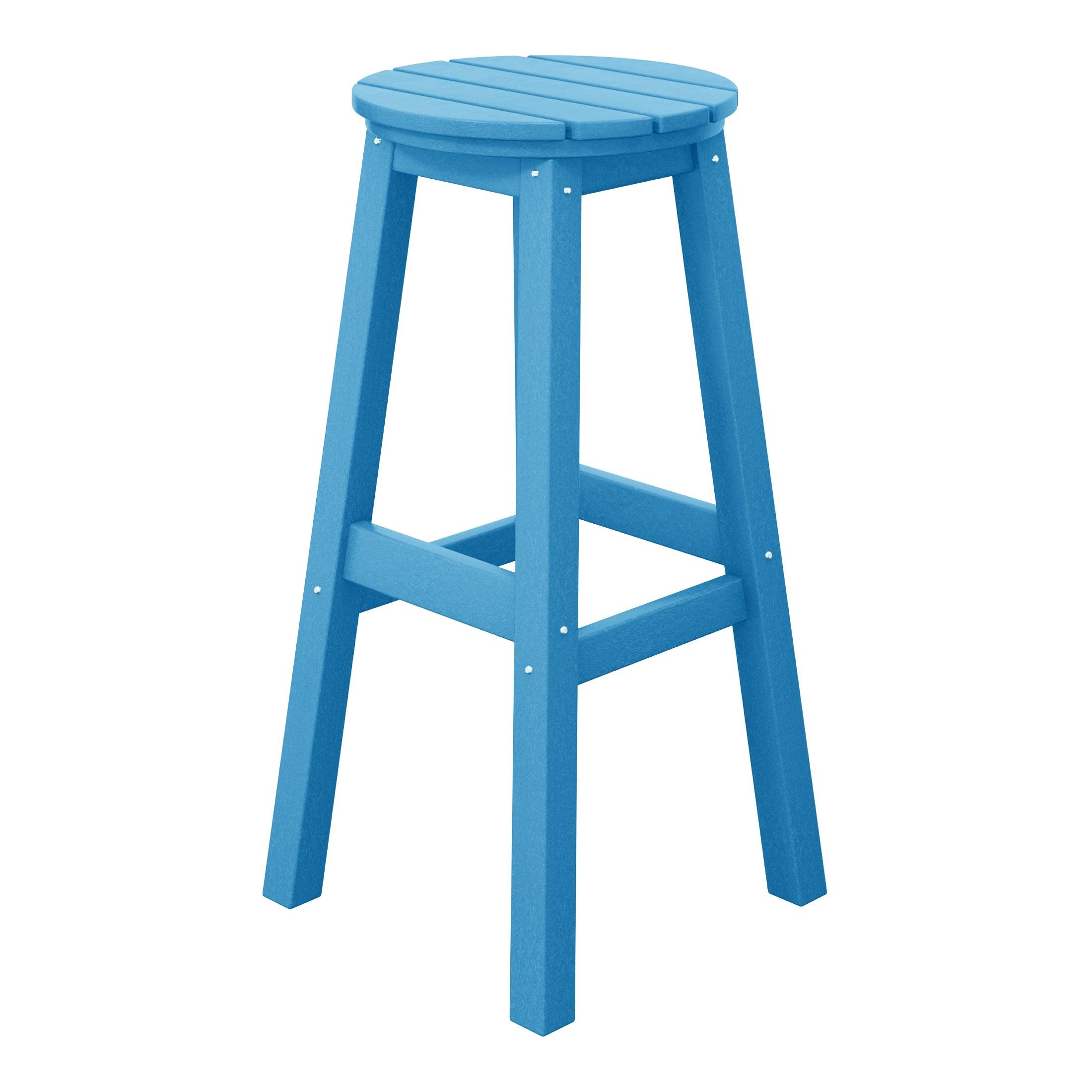 Paradise 29" HDPE Round Outdoor Patio Bar Stool - Costaelm