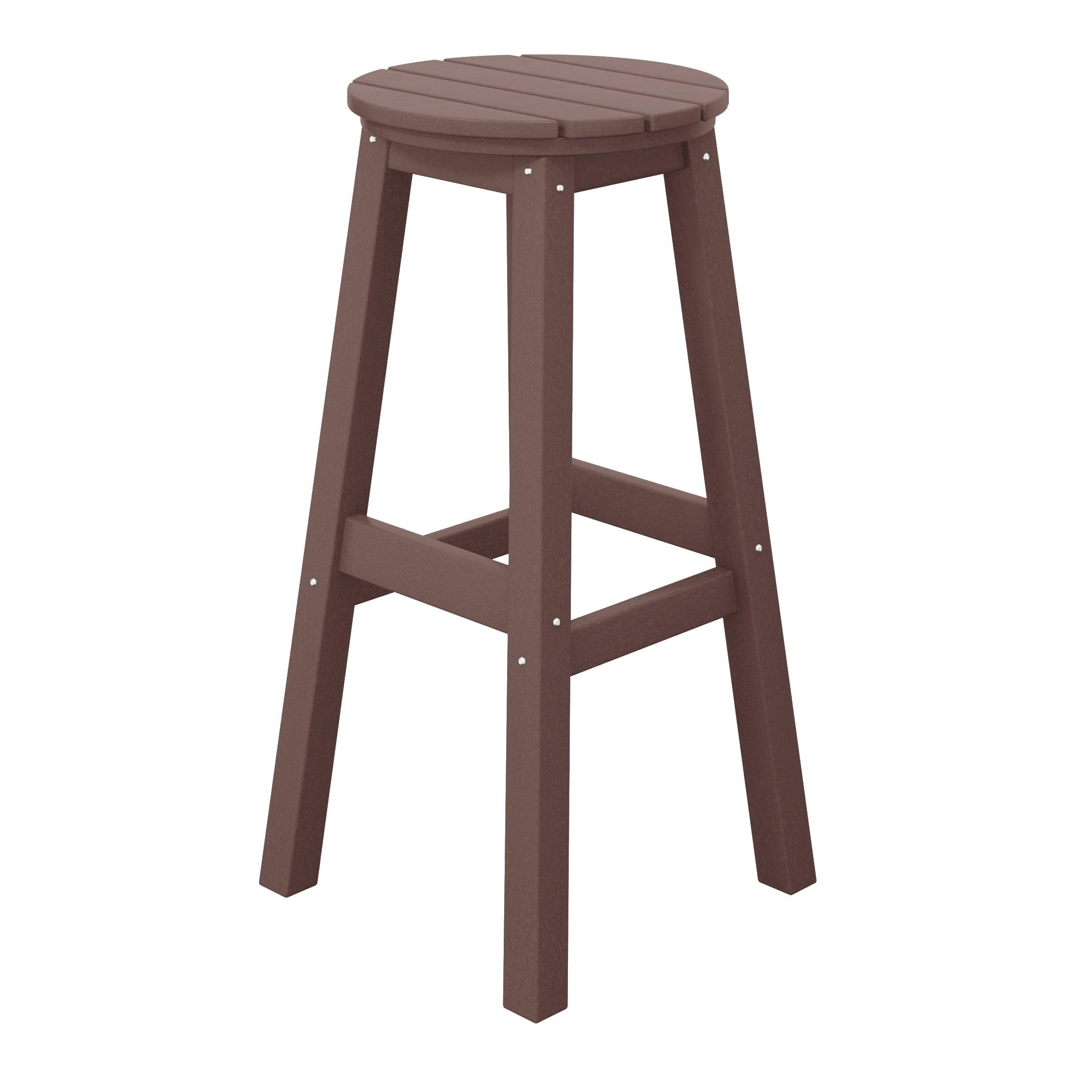 Paradise 29" HDPE Round Outdoor Patio Bar Stool - Costaelm