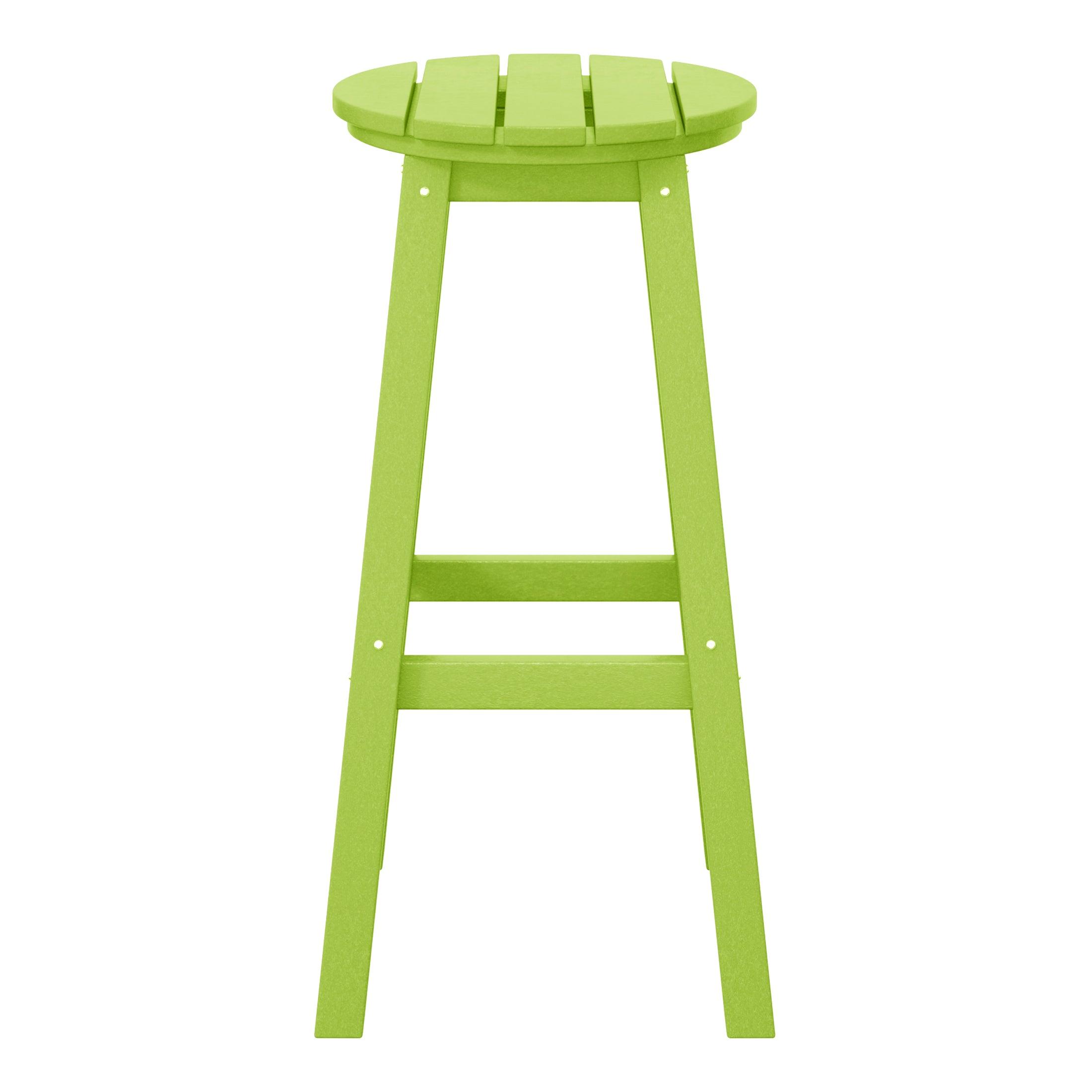 Paradise 29" HDPE Round Outdoor Patio Bar Stool - Costaelm