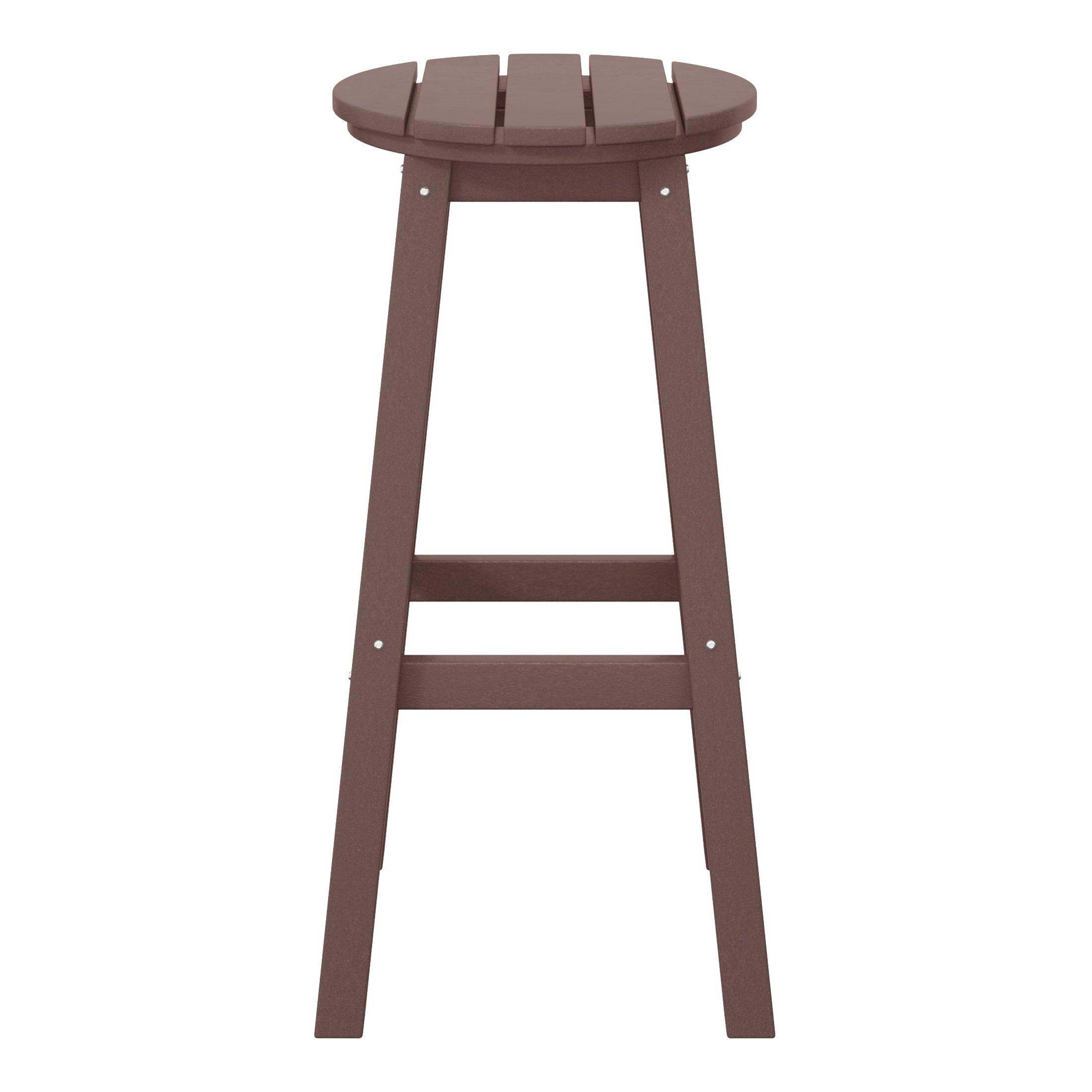 Paradise 29" HDPE Round Outdoor Patio Bar Stool - Costaelm