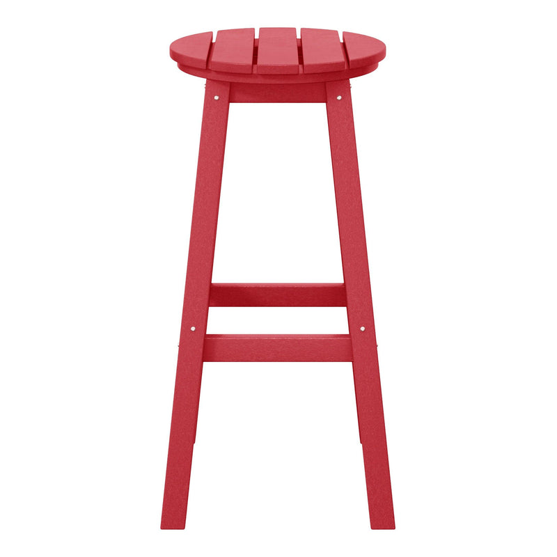 Paradise 29" HDPE Round Outdoor Patio Bar Stool - Costaelm