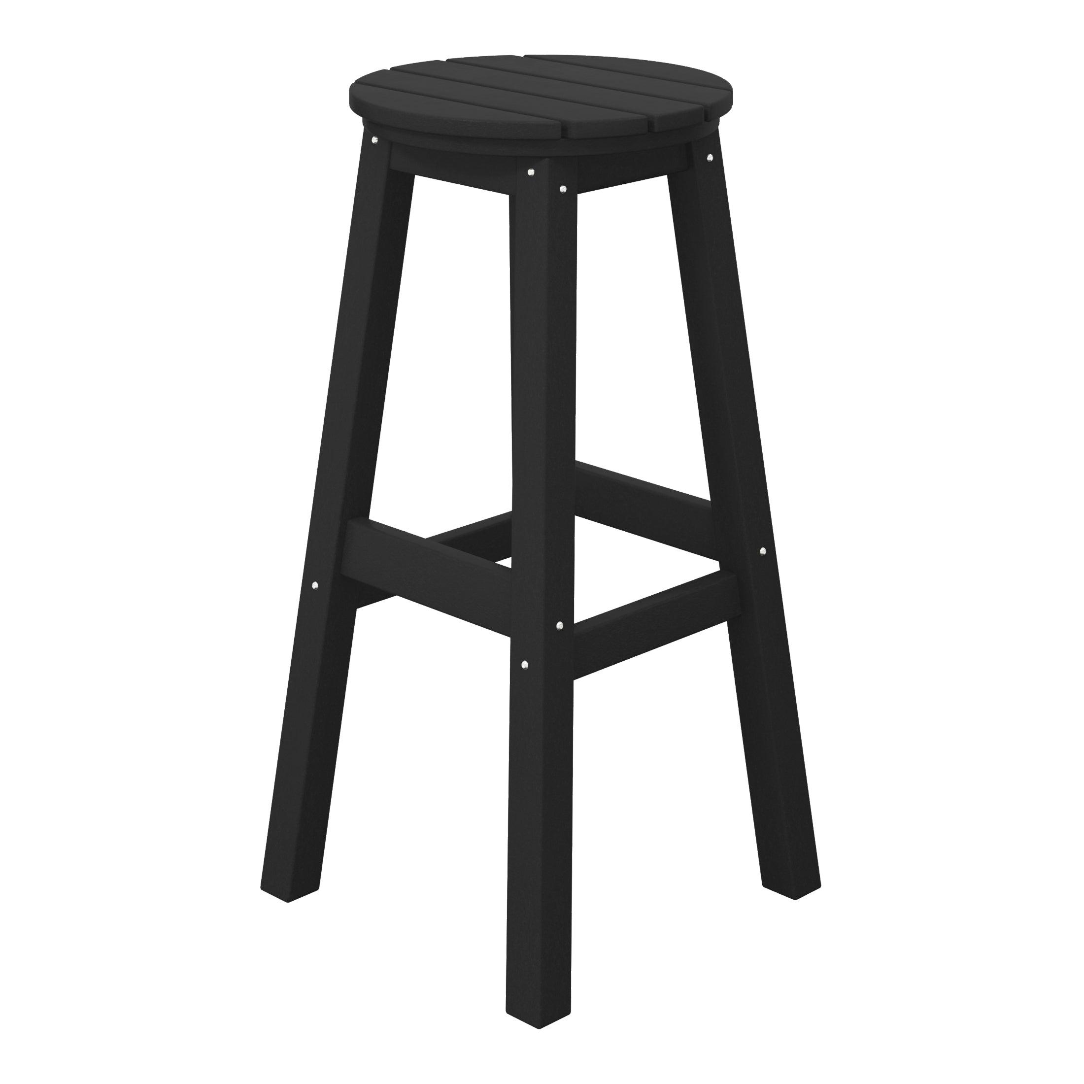 Paradise 29" HDPE Round Outdoor Patio Bar Stool - Costaelm