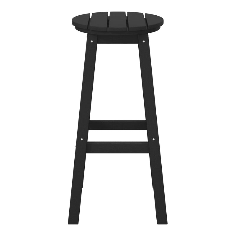 Paradise 29" HDPE Round Outdoor Patio Bar Stool - Costaelm