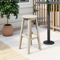 Paradise 29" HDPE Round Outdoor Patio Bar Stool - Costaelm