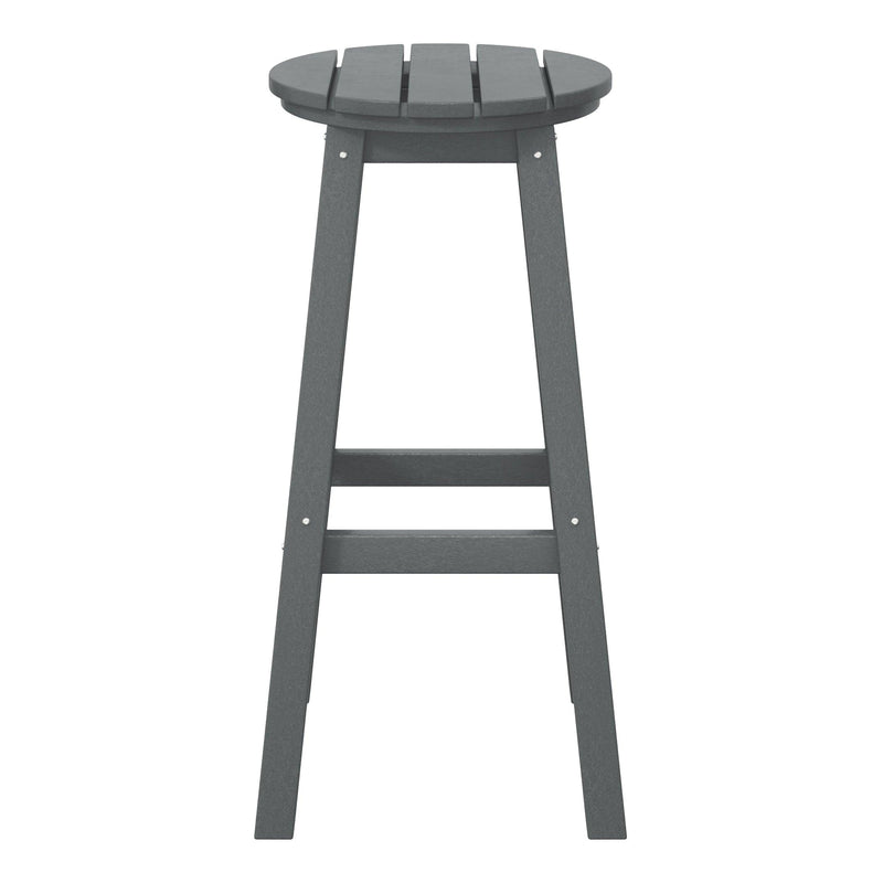 Paradise 29" HDPE Round Outdoor Patio Bar Stool - Costaelm