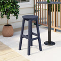 Paradise 29" HDPE Round Outdoor Patio Bar Stool - Costaelm