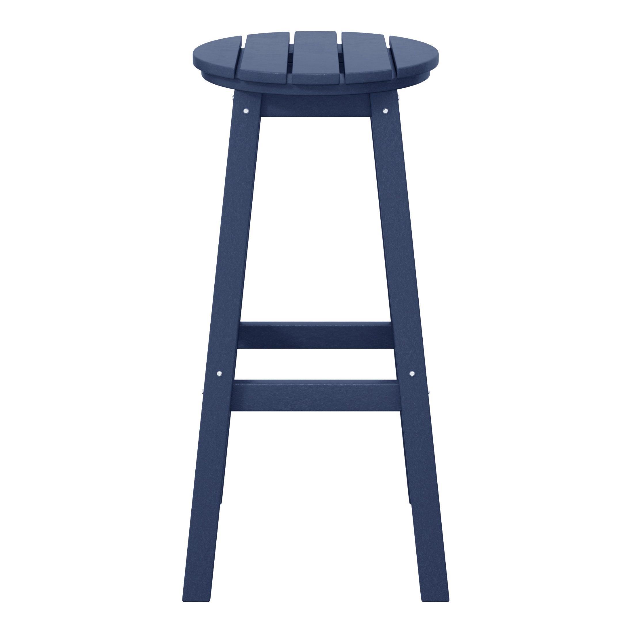 Paradise 29" HDPE Round Outdoor Patio Bar Stool - Costaelm