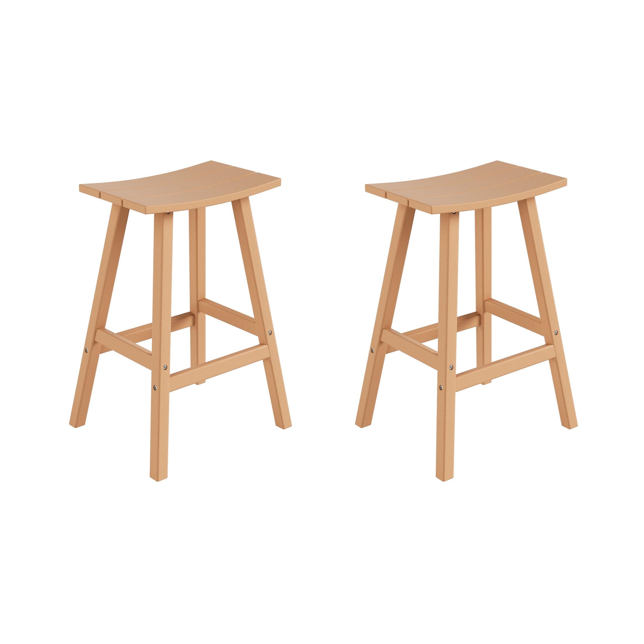 Paradise 29" Poly Outdoor Patio Bar Stool (Set of 2) - Costaelm