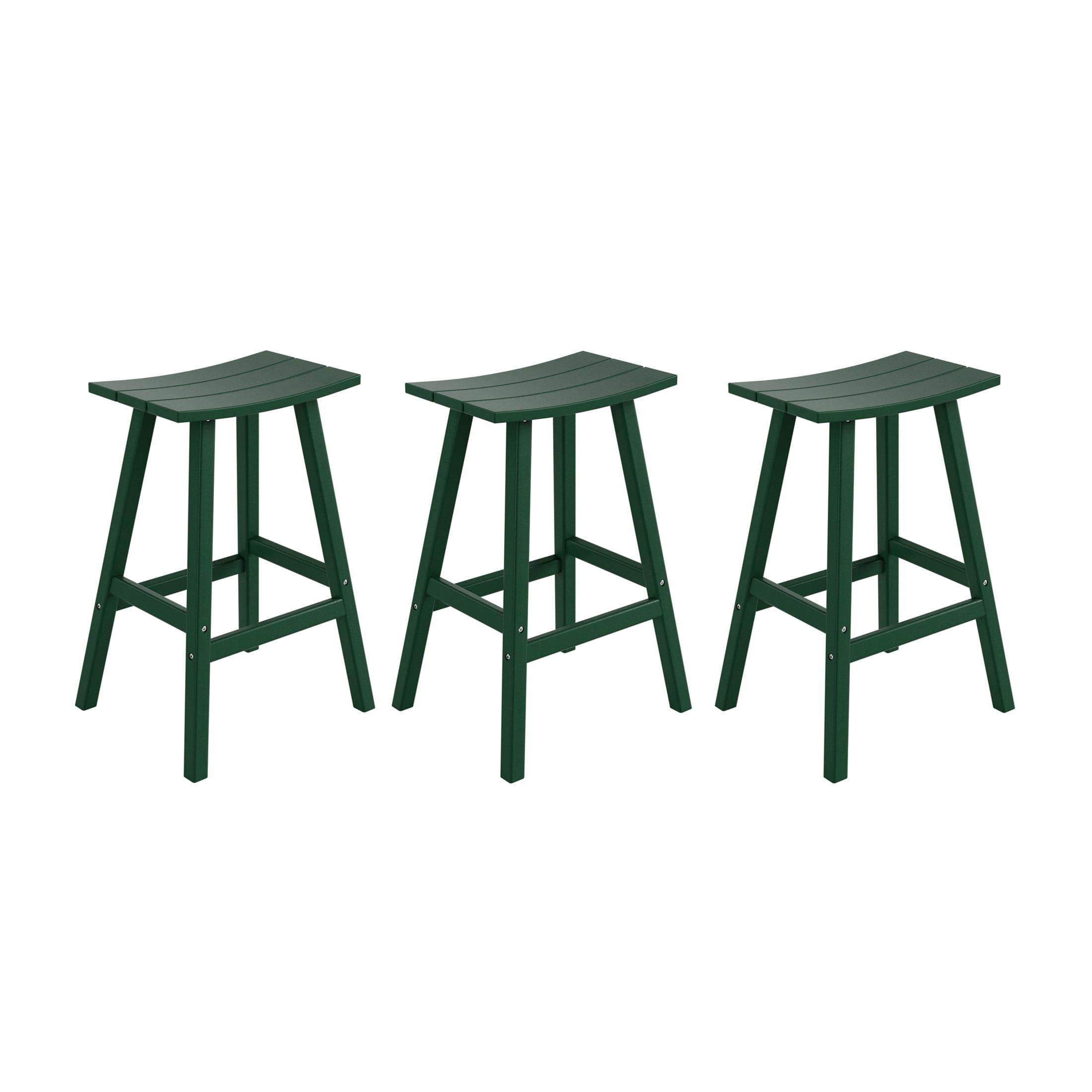 Paradise 29" Poly Outdoor Patio Bar Stool (Set of 3) - Costaelm