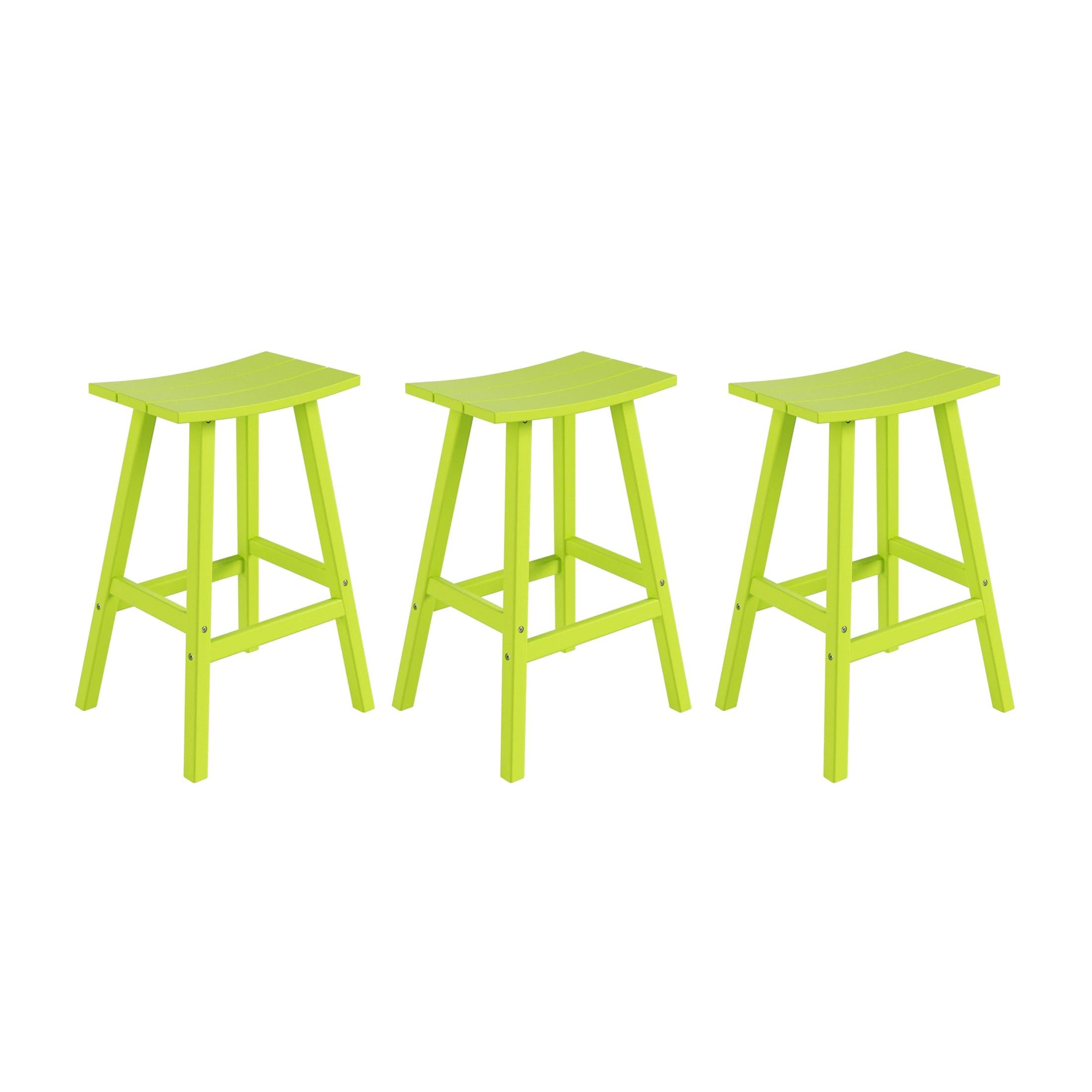 Paradise 29" Poly Outdoor Patio Bar Stool (Set of 3) - Costaelm