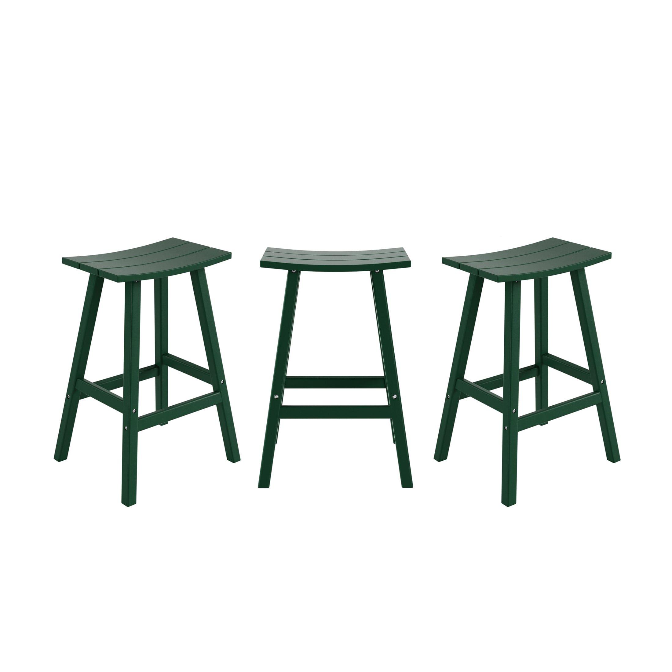 Paradise 29" Poly Outdoor Patio Bar Stool (Set of 3) - Costaelm