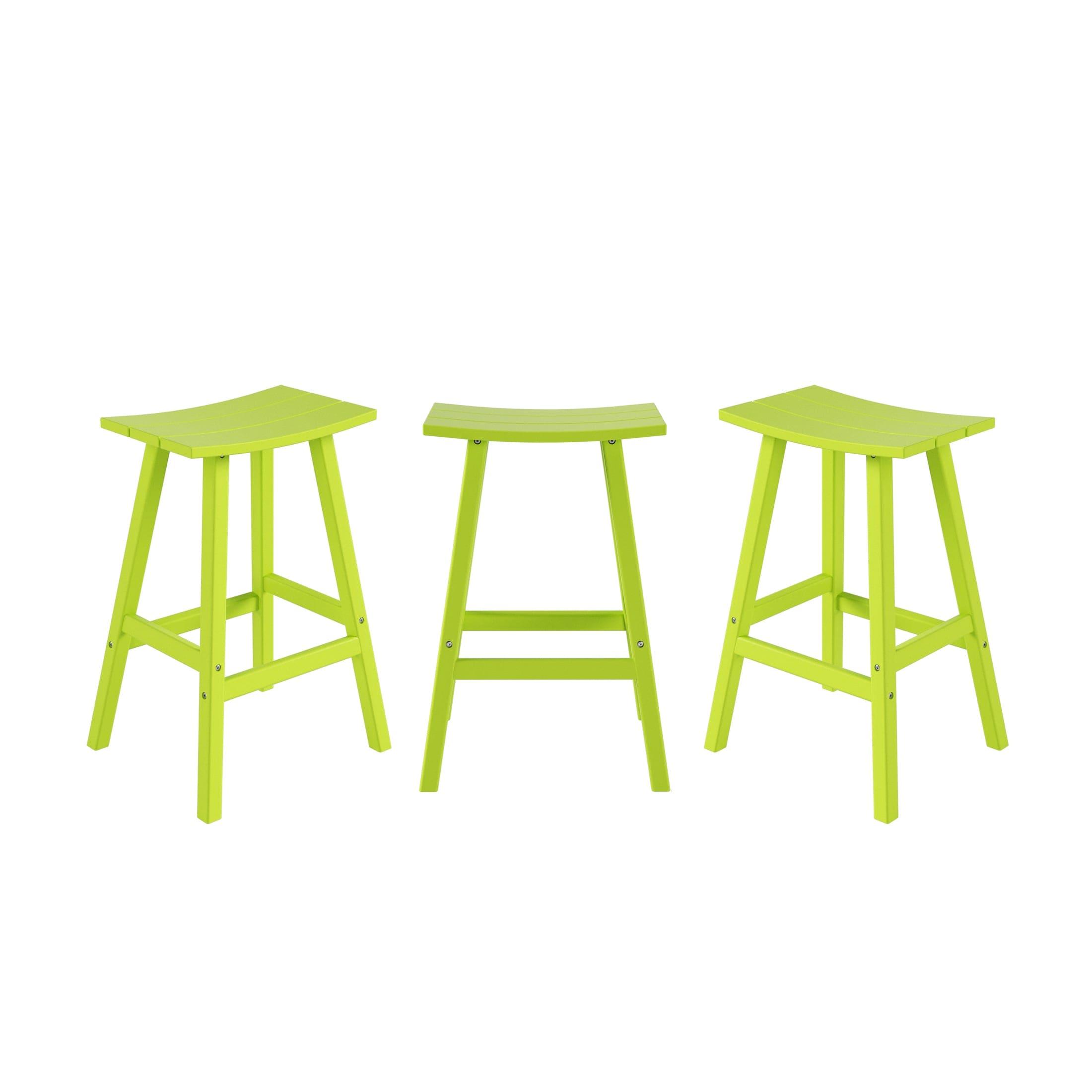 Paradise 29" Poly Outdoor Patio Bar Stool (Set of 3) - Costaelm