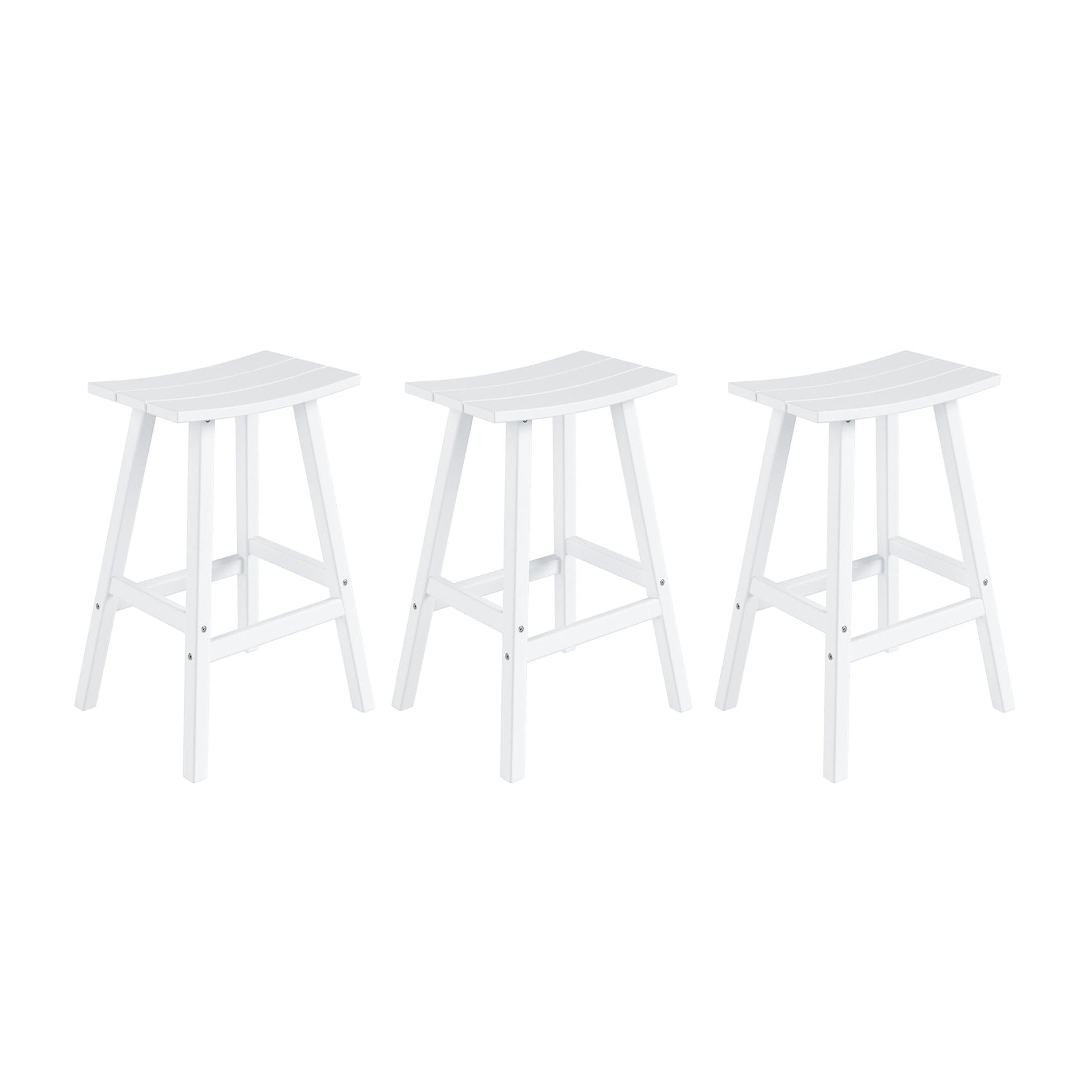 Paradise 29" Poly Outdoor Patio Bar Stool (Set of 3) - Costaelm