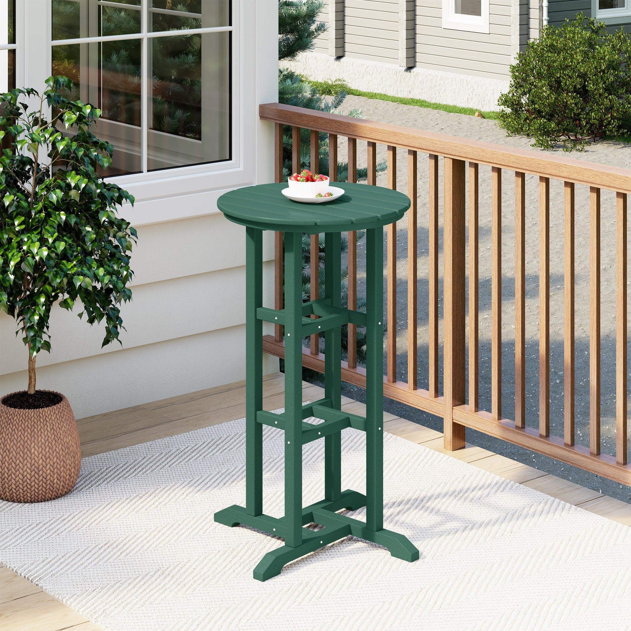 Paradise 42" High Round Outdoor Patio Cocktail Bar Table - Costaelm